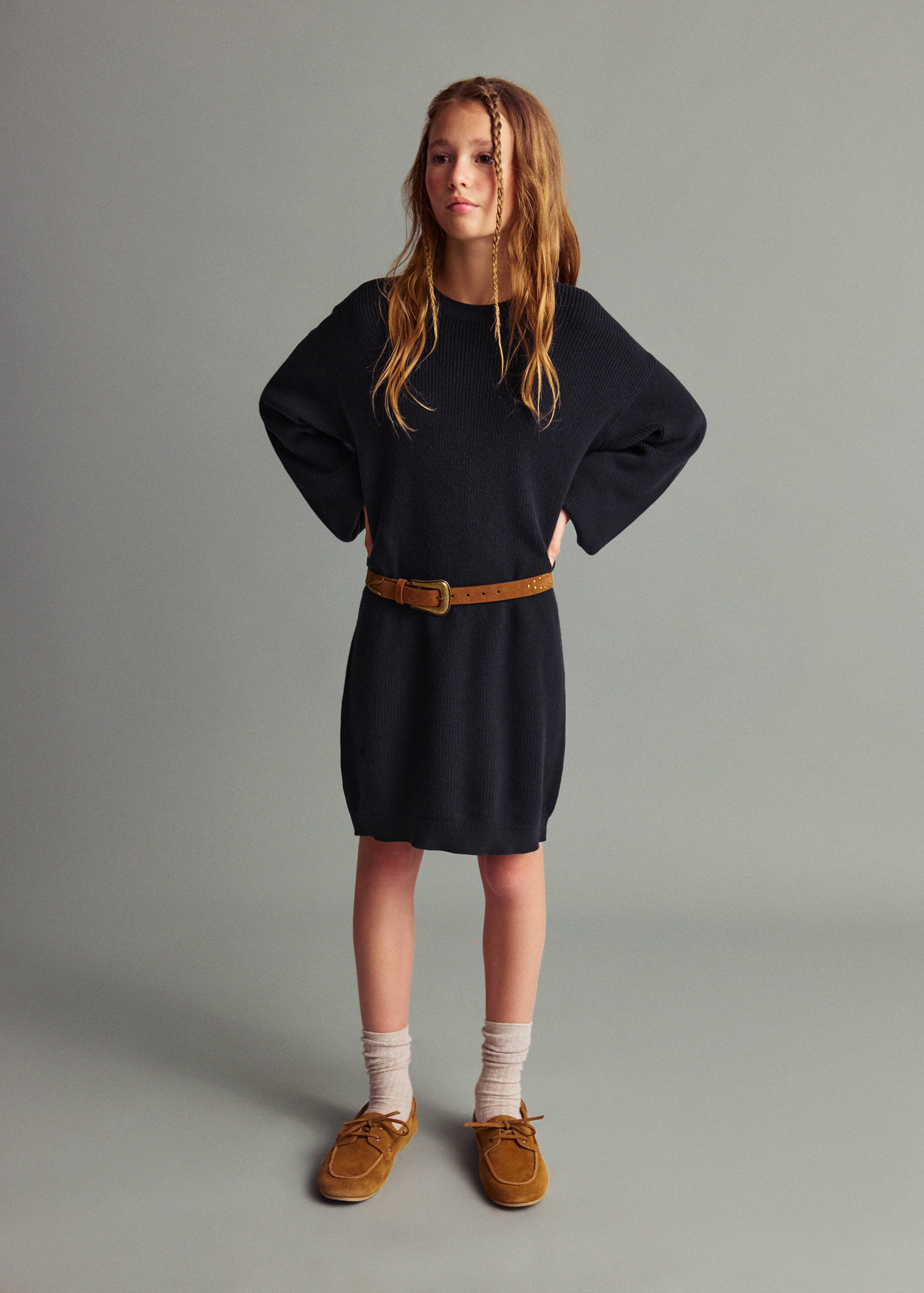 Knit midi dress - General plane