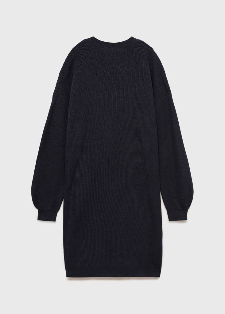 Knit midi dress — Navy