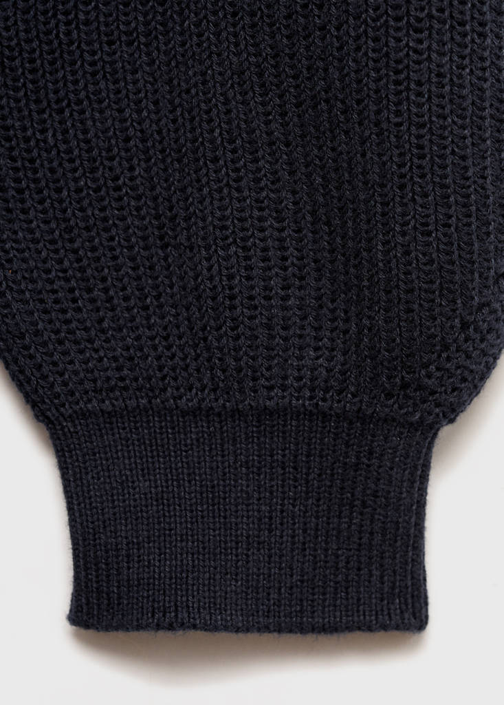 Knit midi dress — Navy