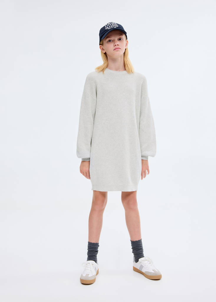 Knit midi dress — Light Heather Grey