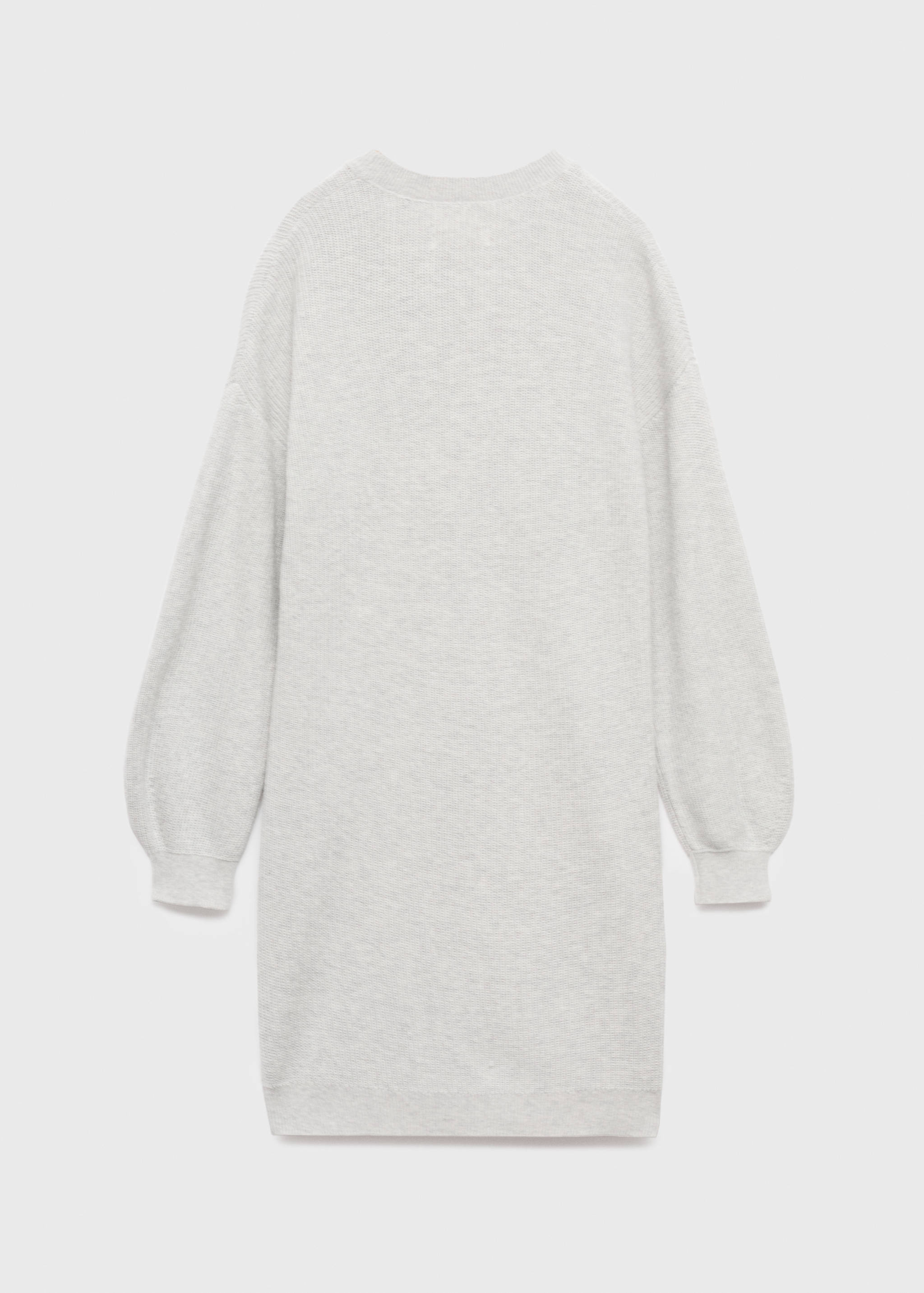 Pletena midi haljina - Stražnji dio artikla