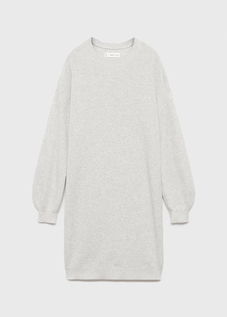 Knit midi dress — Light Heather Grey