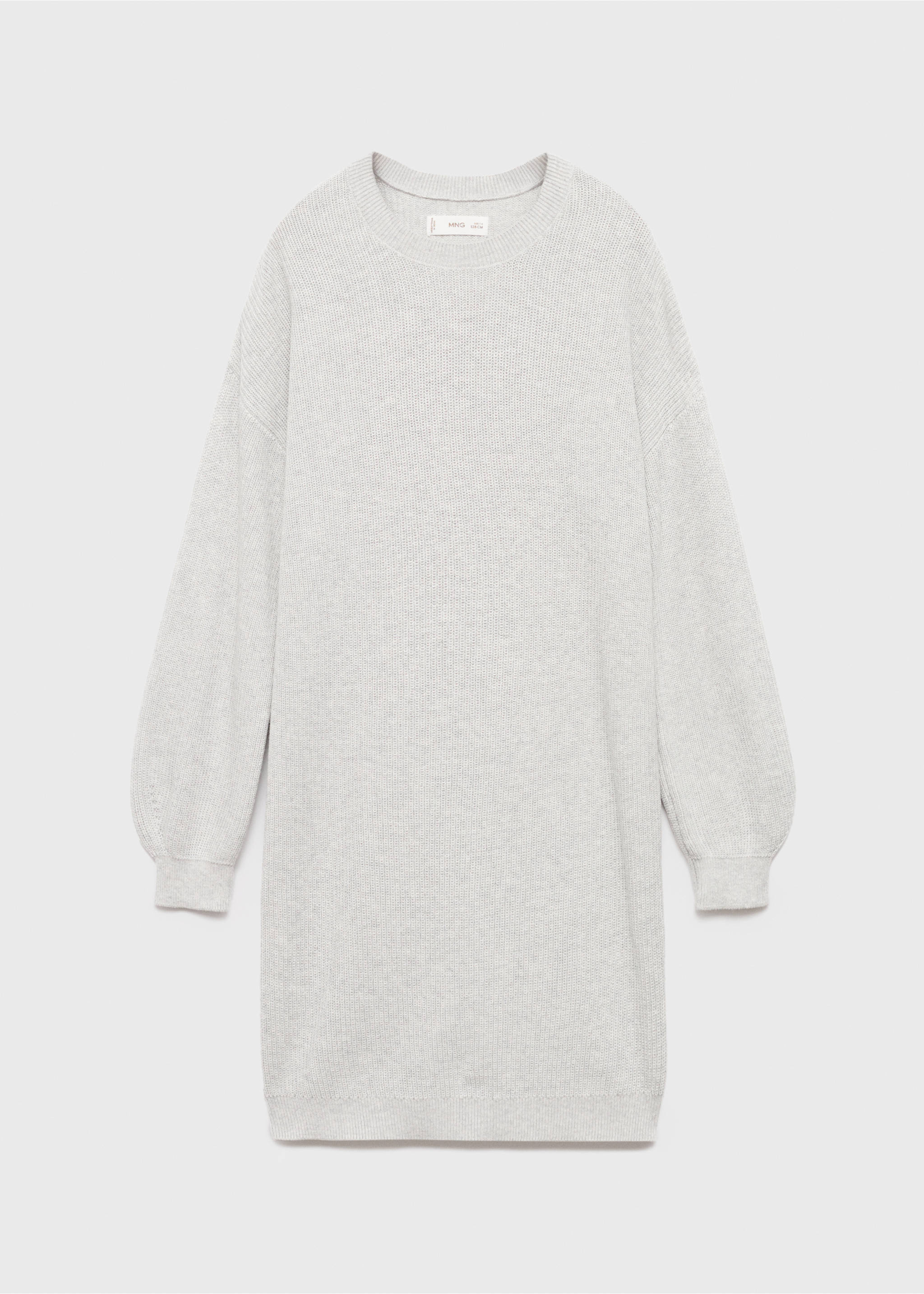 Knit midi dress - Article without model, Light Heather Grey. Ref: 17085153-00.