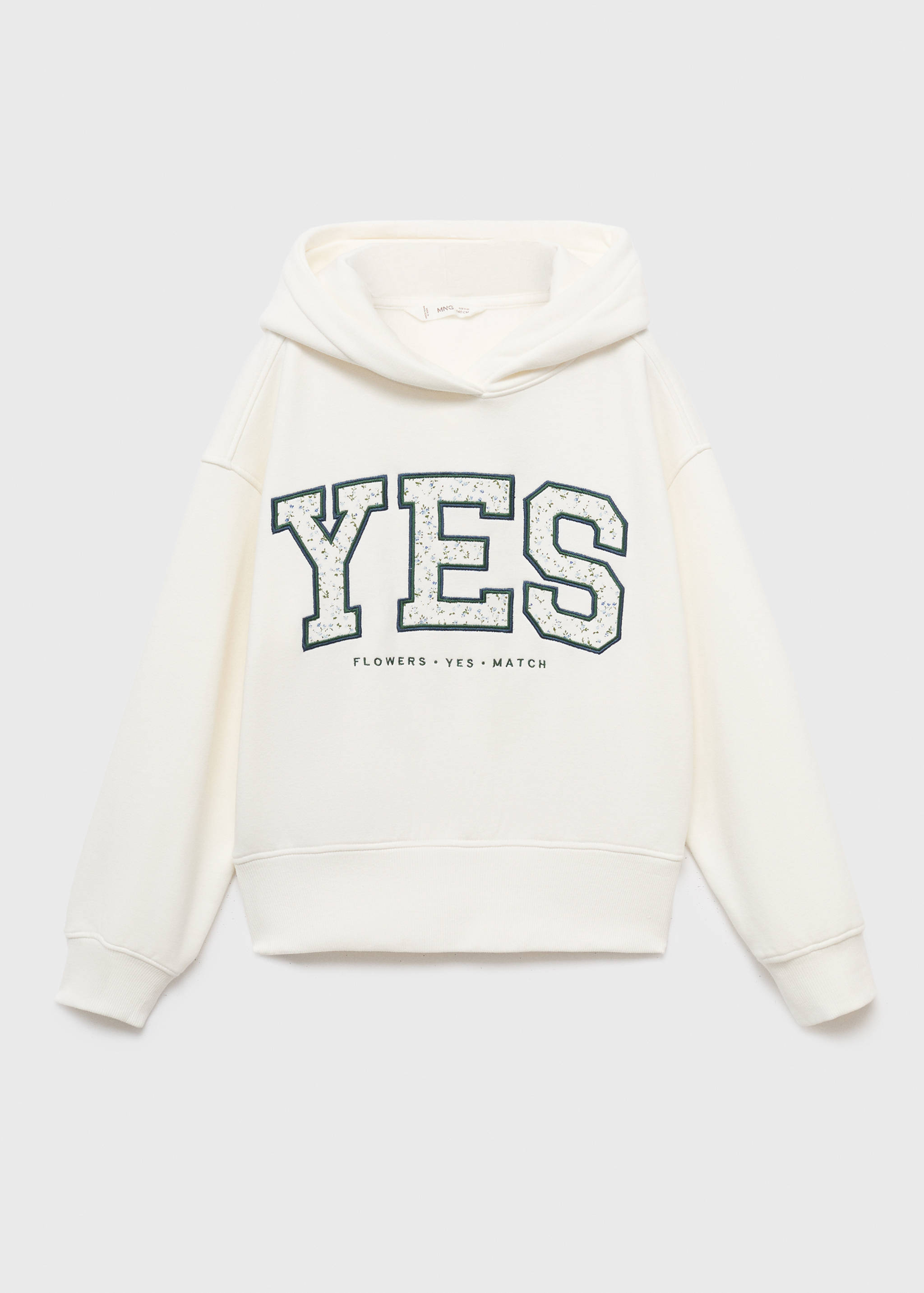 Embroidered sweatshirt with floral pattern - Article without model