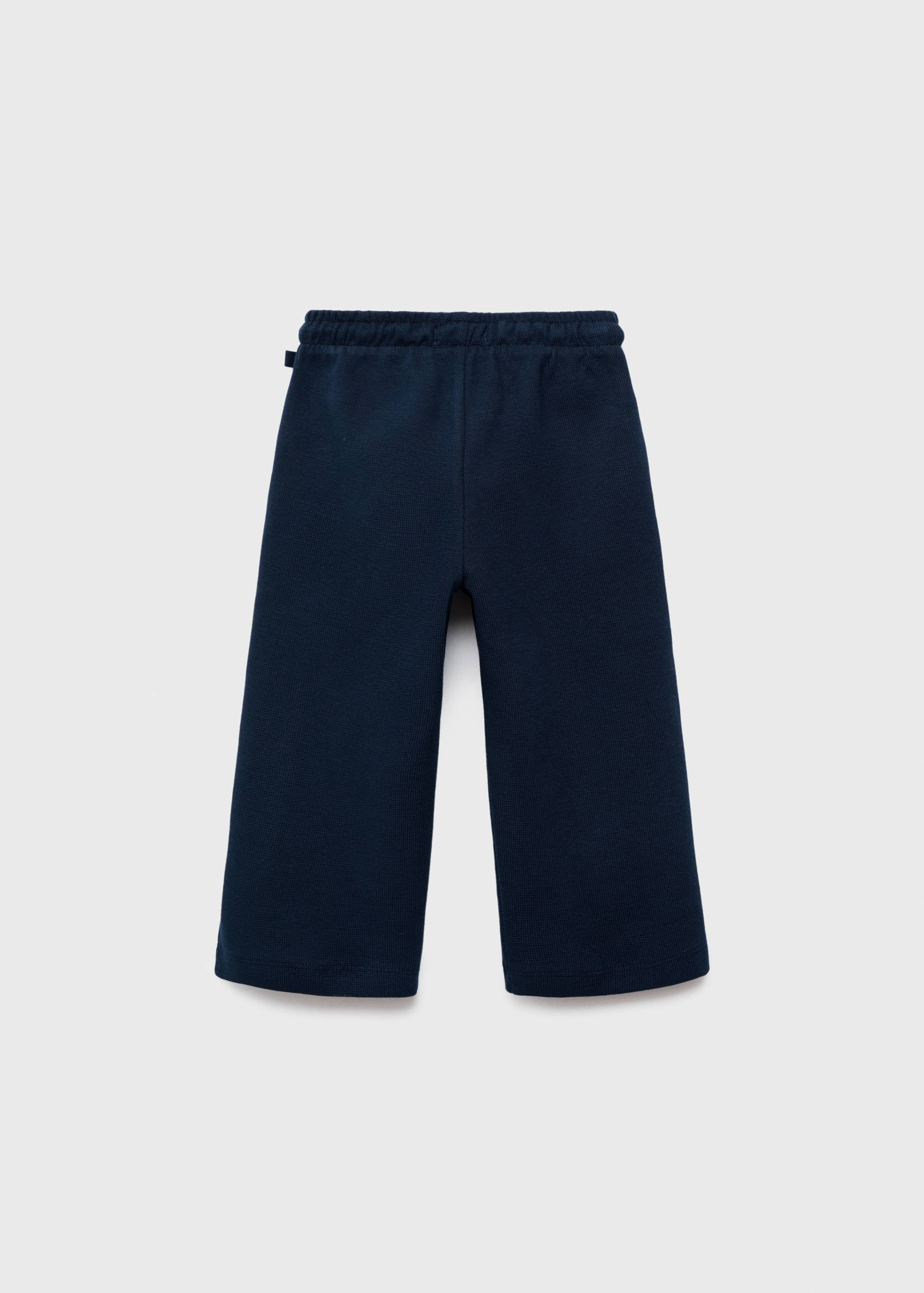 Cotton drawstring joggers - Reverse of the article