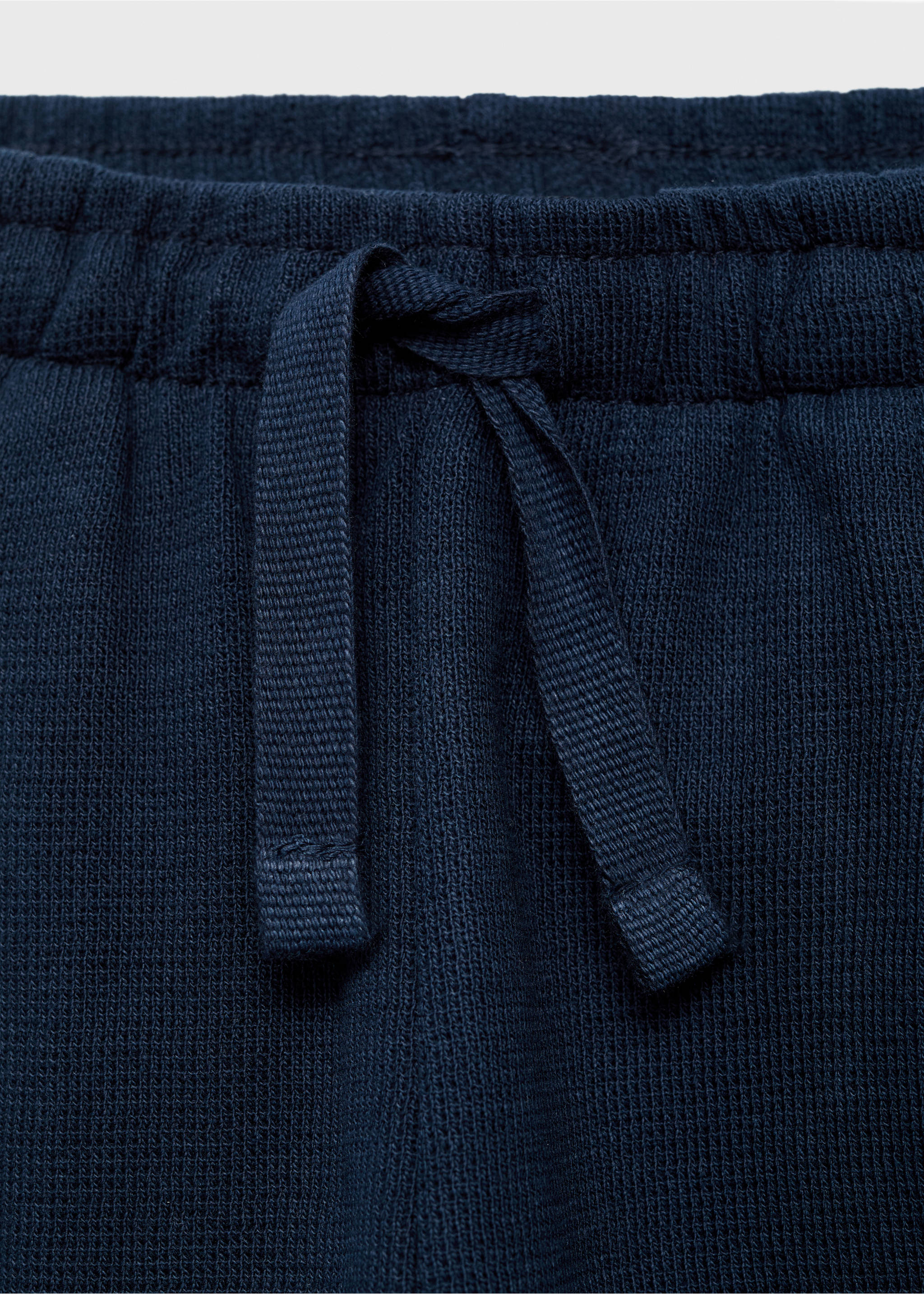 Joggers algodón cordón - Detalle del artículo 8, Azul marino. Ref: 17085158-00.