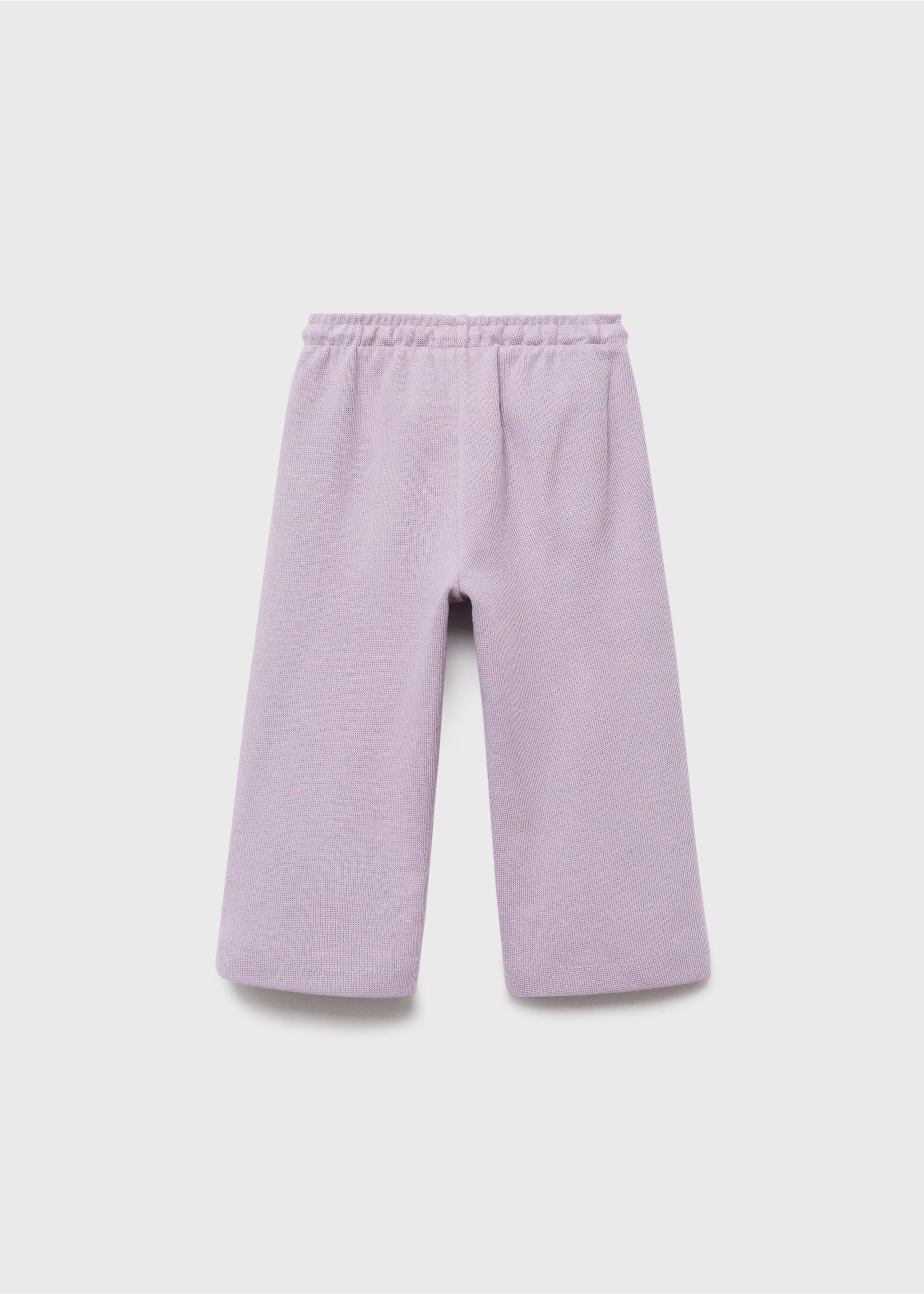 Joggers algodón cordón - Reverso del artículo, Morado claro/pastel. Ref: 17085158-00.