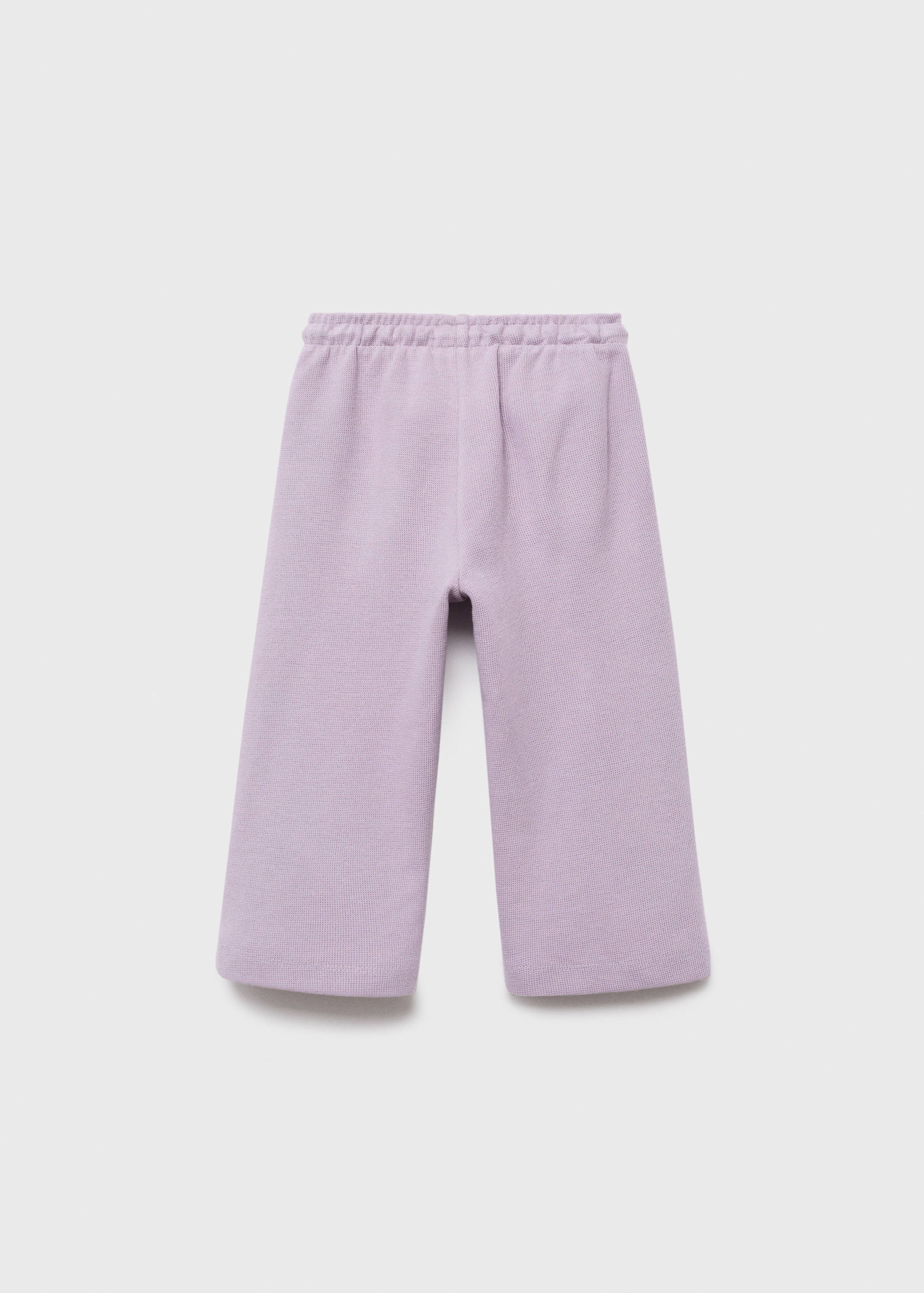 Cotton drawstring joggers - Reverse of the article