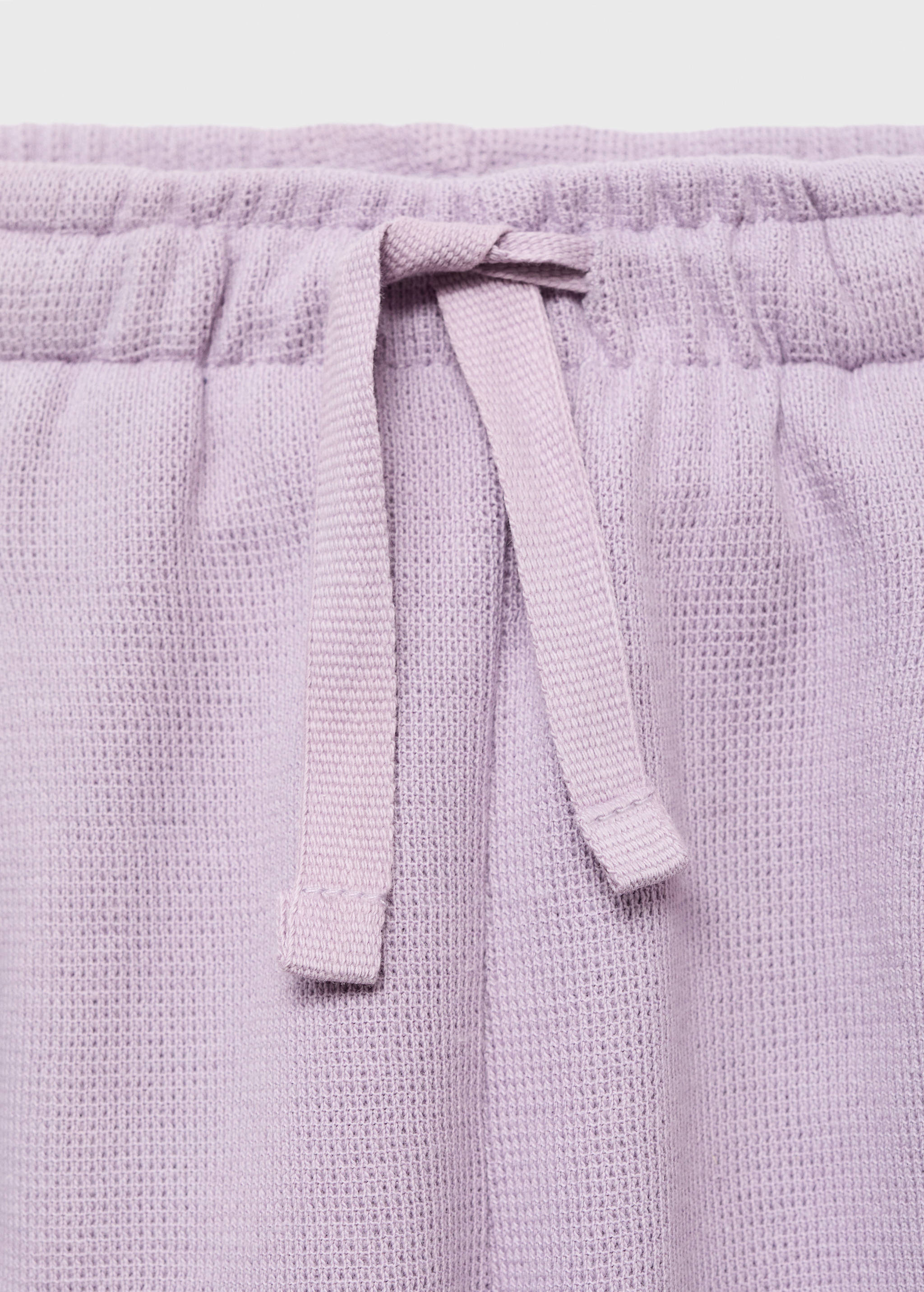 Cotton drawstring joggers - Details of the article 8