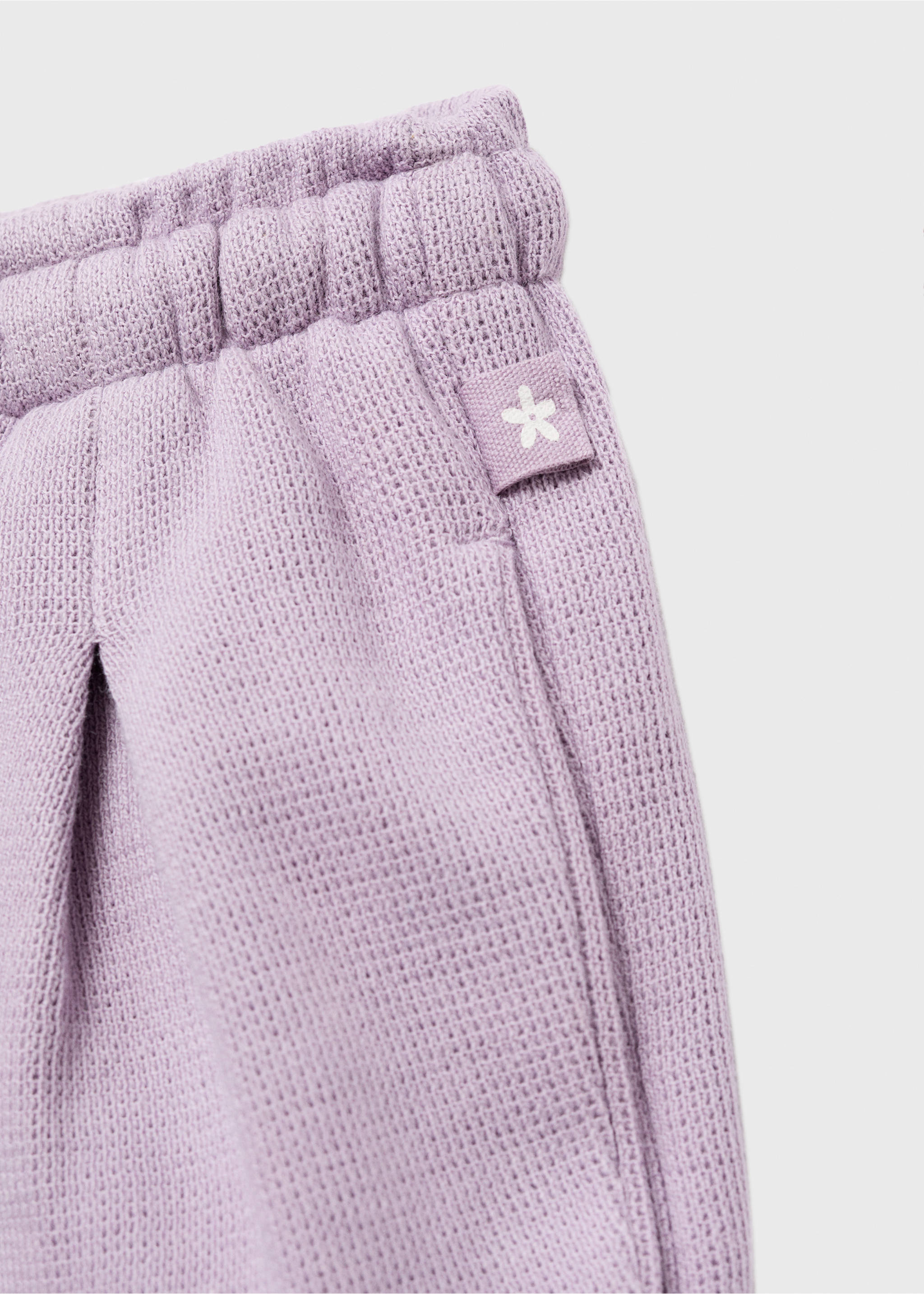 Joggers algodón cordón - Detalle del artículo 0, Morado claro/pastel. Ref: 17085158-00.