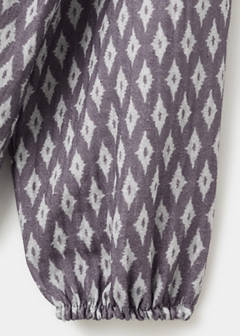 Cotton blouse with ethnic print — Light/Pastel Purple 3
