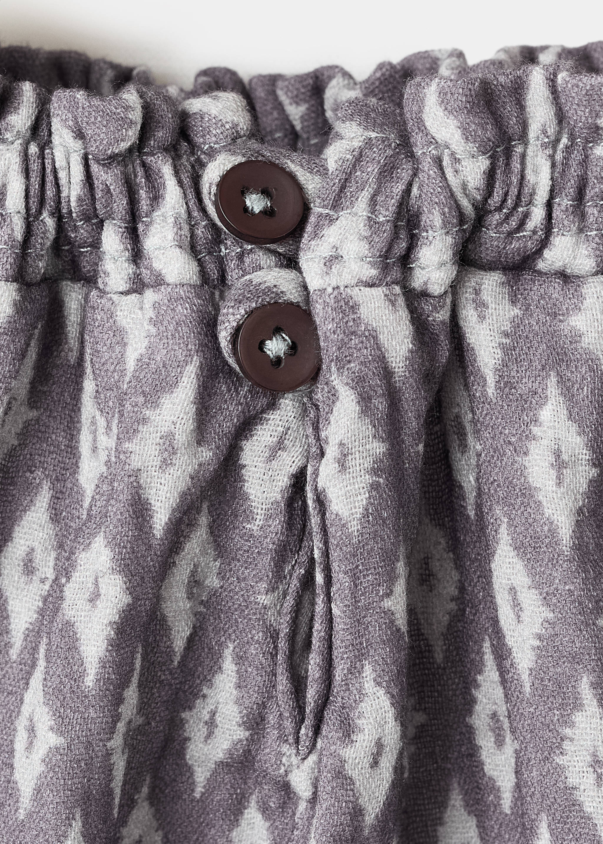 Cotton blouse with ethnic print - Details of the article 0