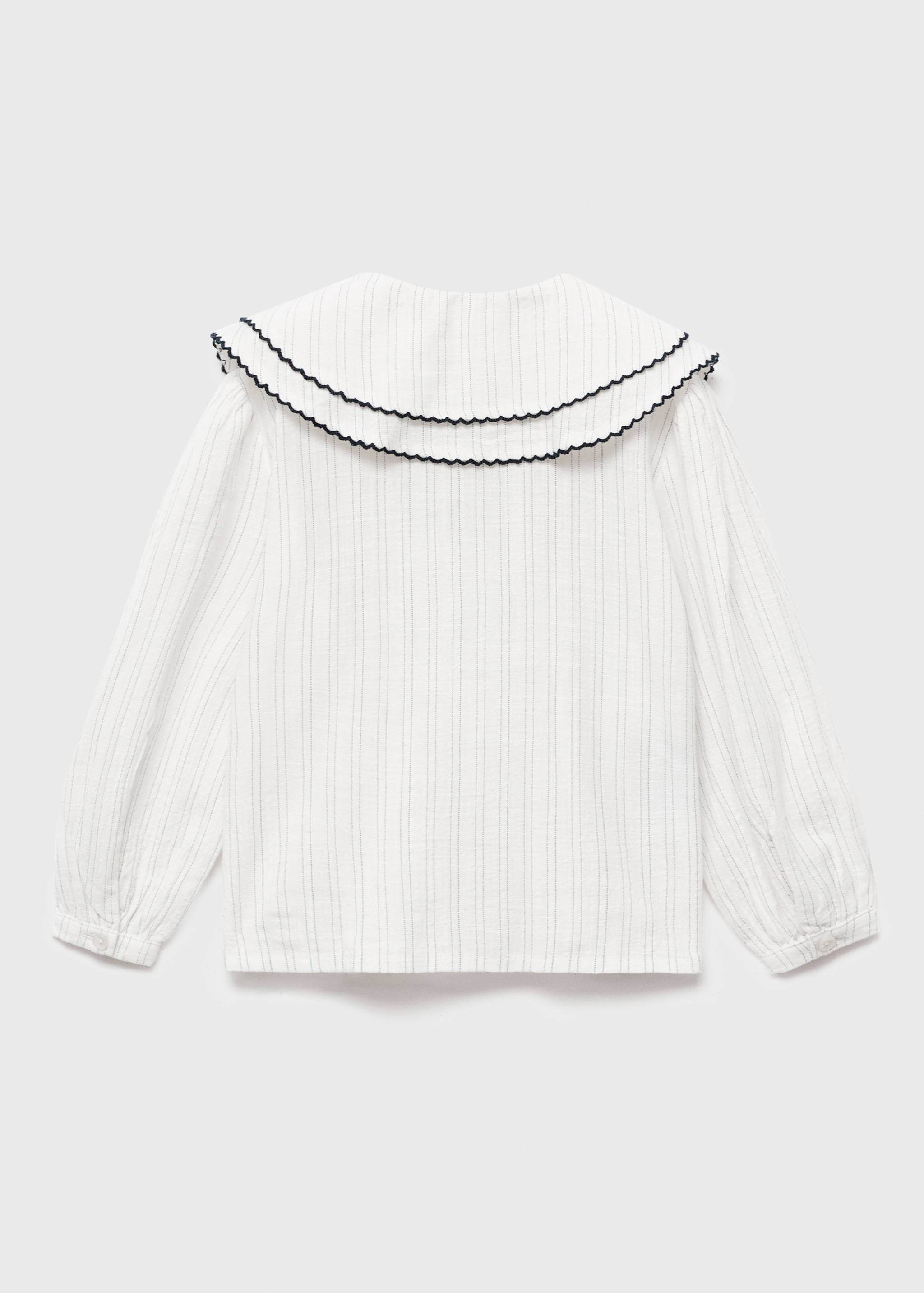 Striped blouse with Peter Pan collar - Reverse of the article