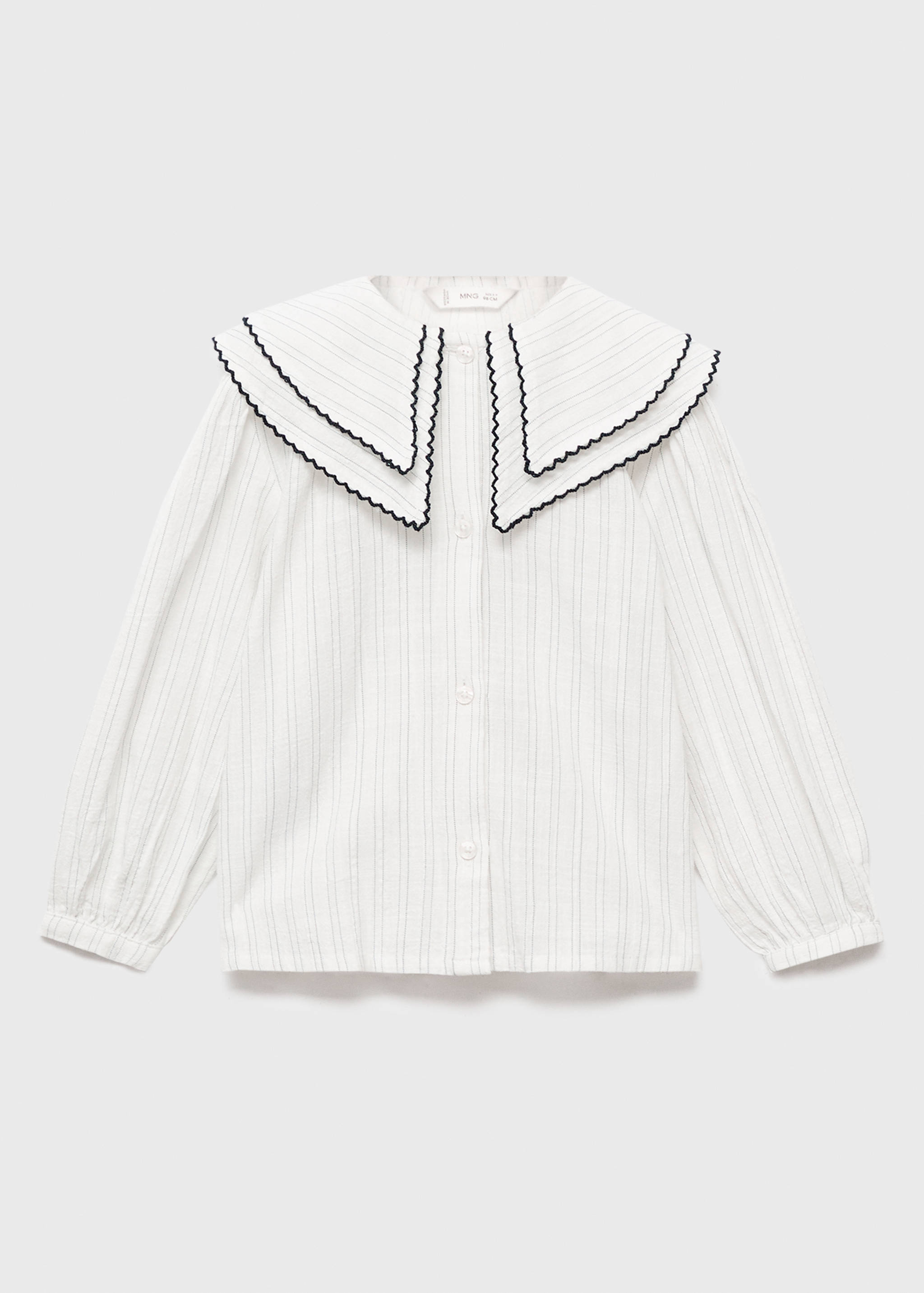 Blusa rayas cuello babydoll - Artículo sin modelo