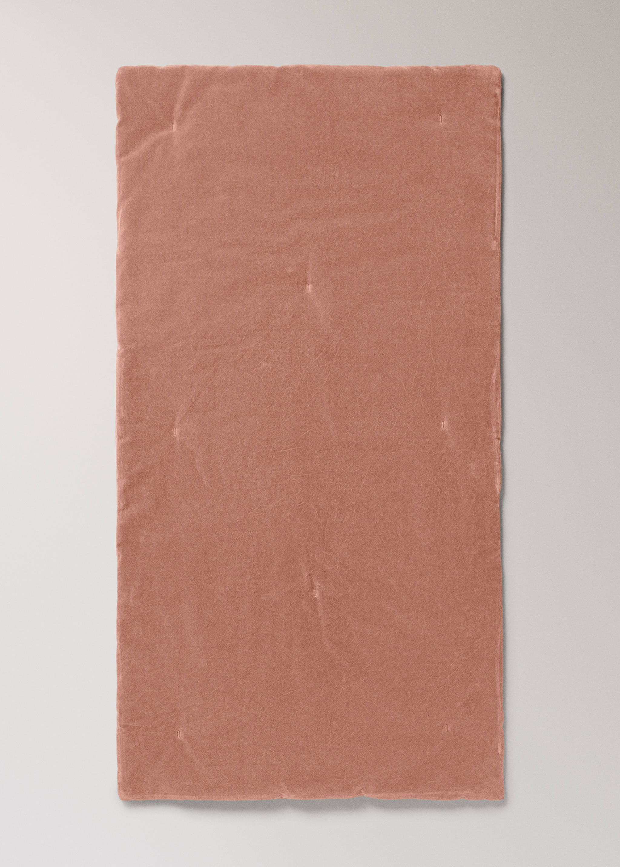 Garment-dyed velvet cotton bedspread for cot - Details of the article 4