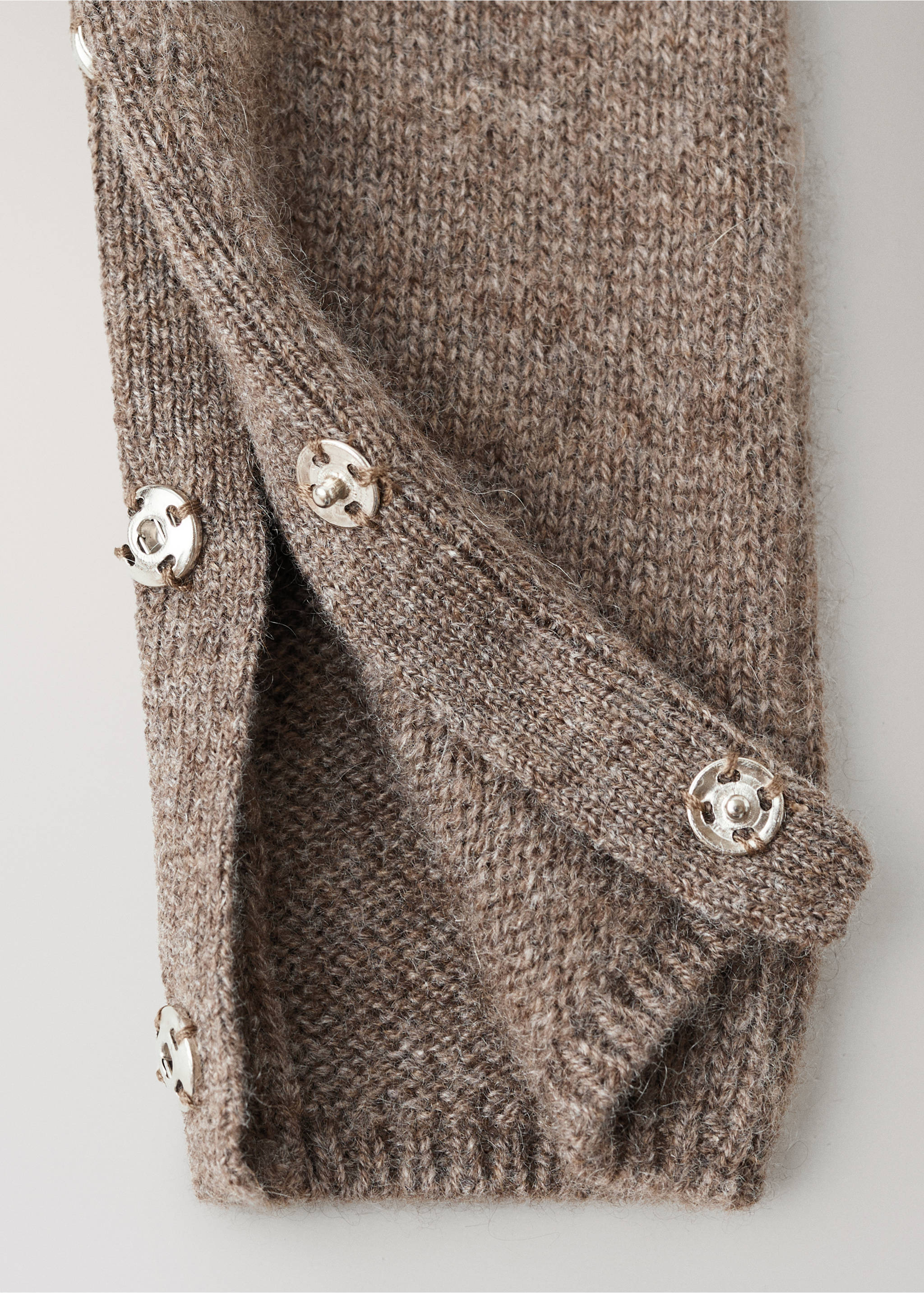 Baby cashmere pyjama - Details of the article 3, Medium Brown. Ref: 17085167-00.