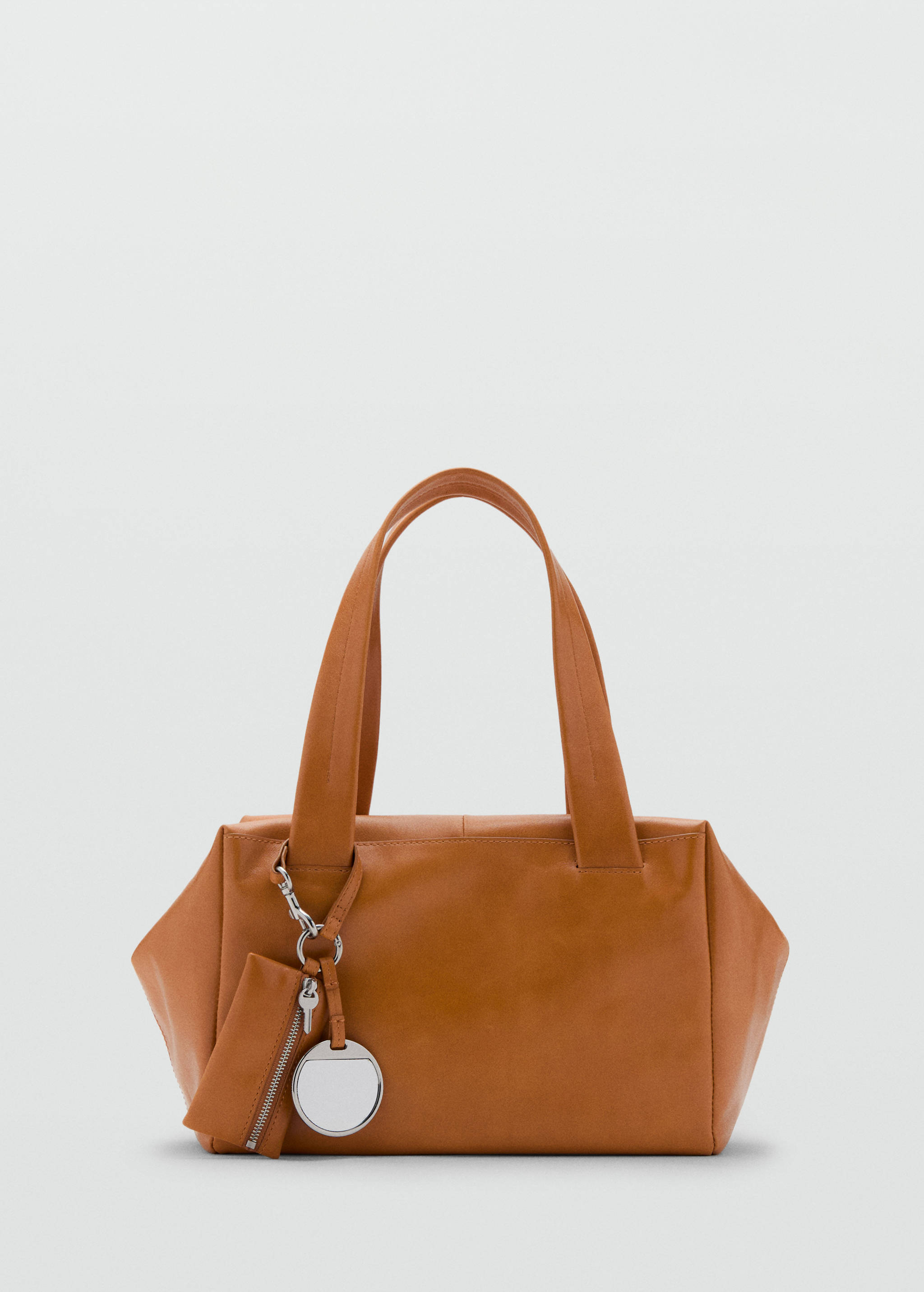 Medium leather shoulder bag with charms - Article without model