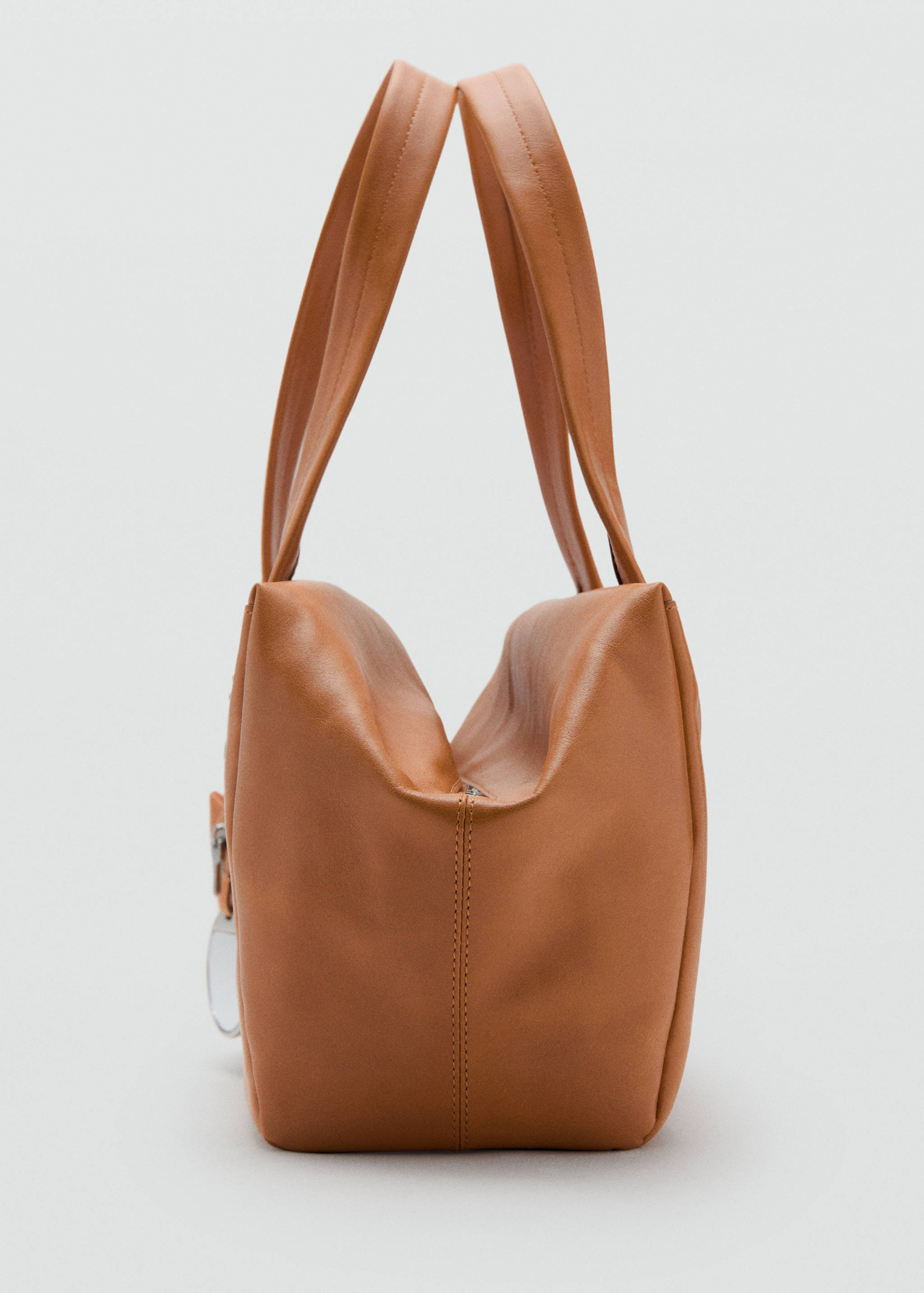 Medium leather shoulder bag with charms - Details of the article 1