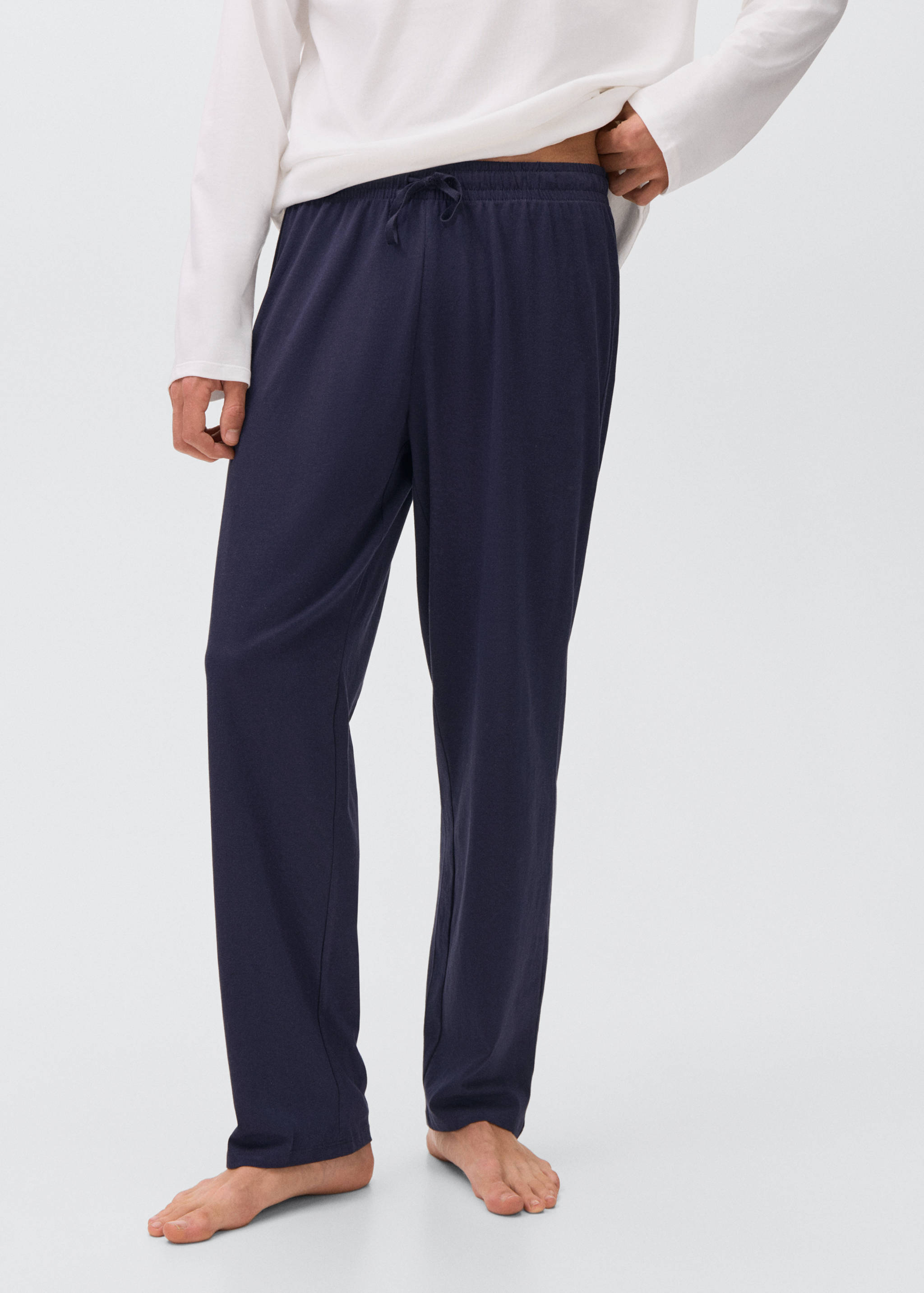 Pijama largo algodón - Plano medio