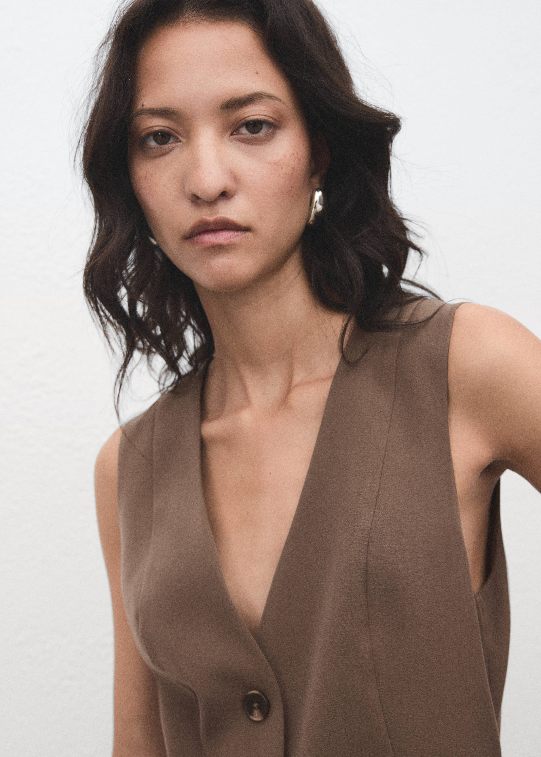 Long suit-style jumpsuit - Details of the article 1