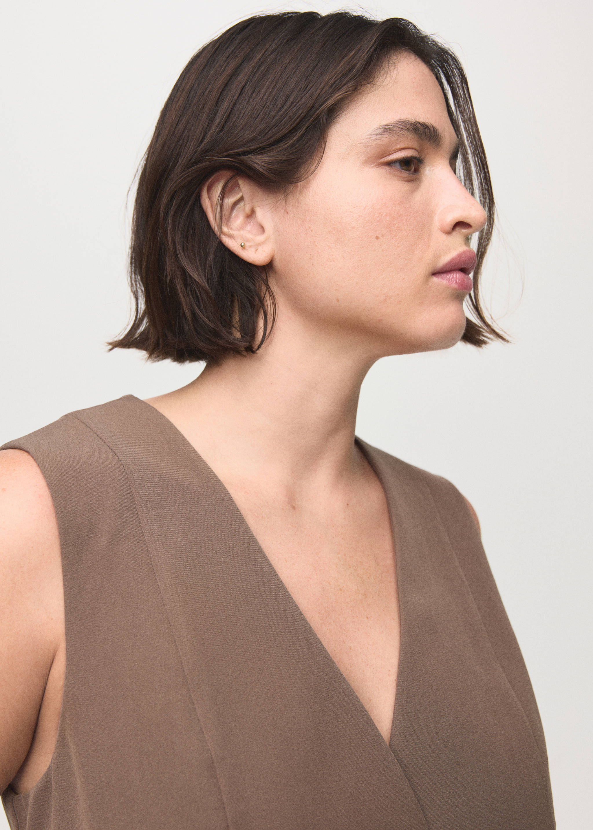 Long suit-style jumpsuit - Details of the article 4