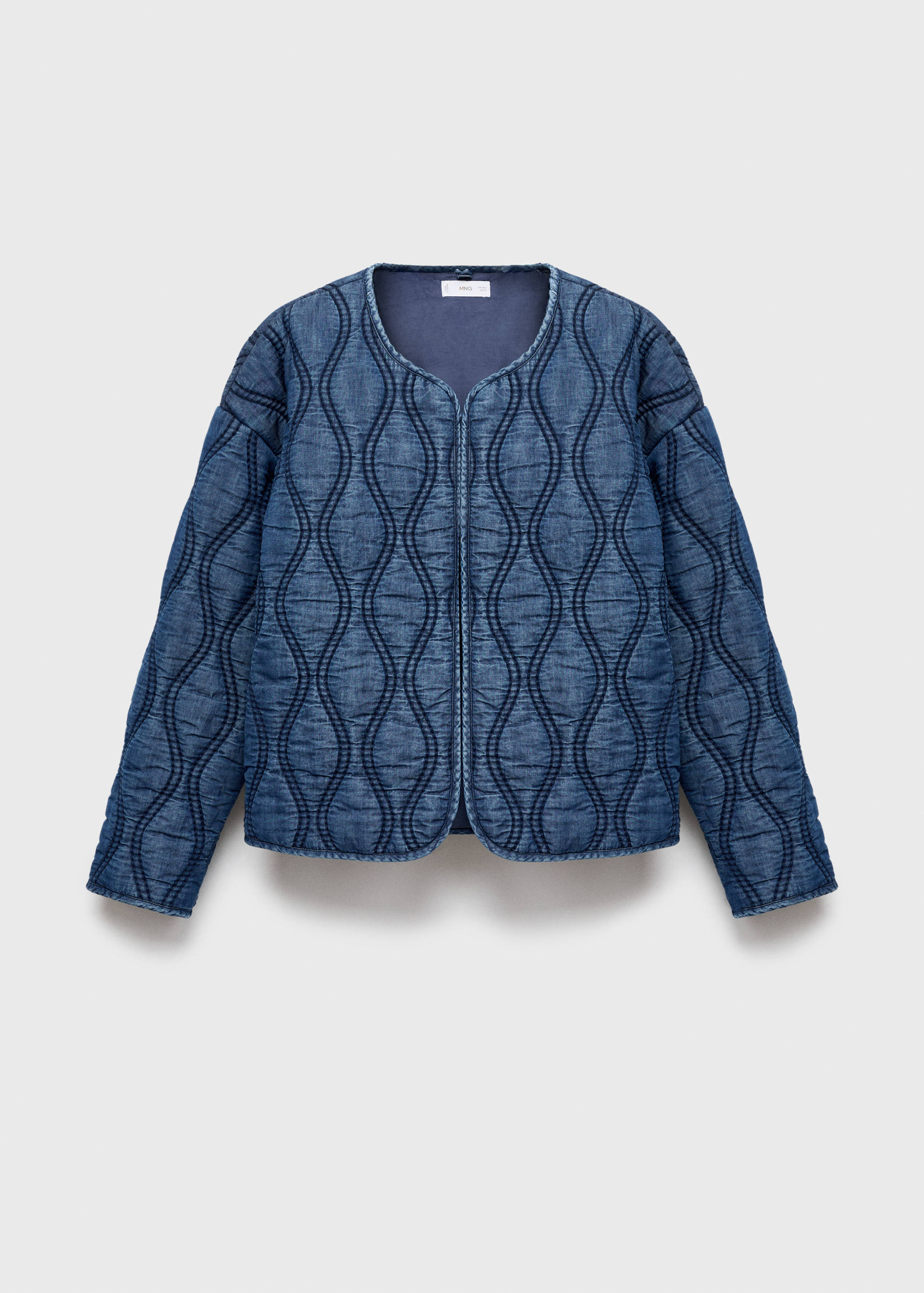 Doorgestikt denim jasje - Artikel zonder model