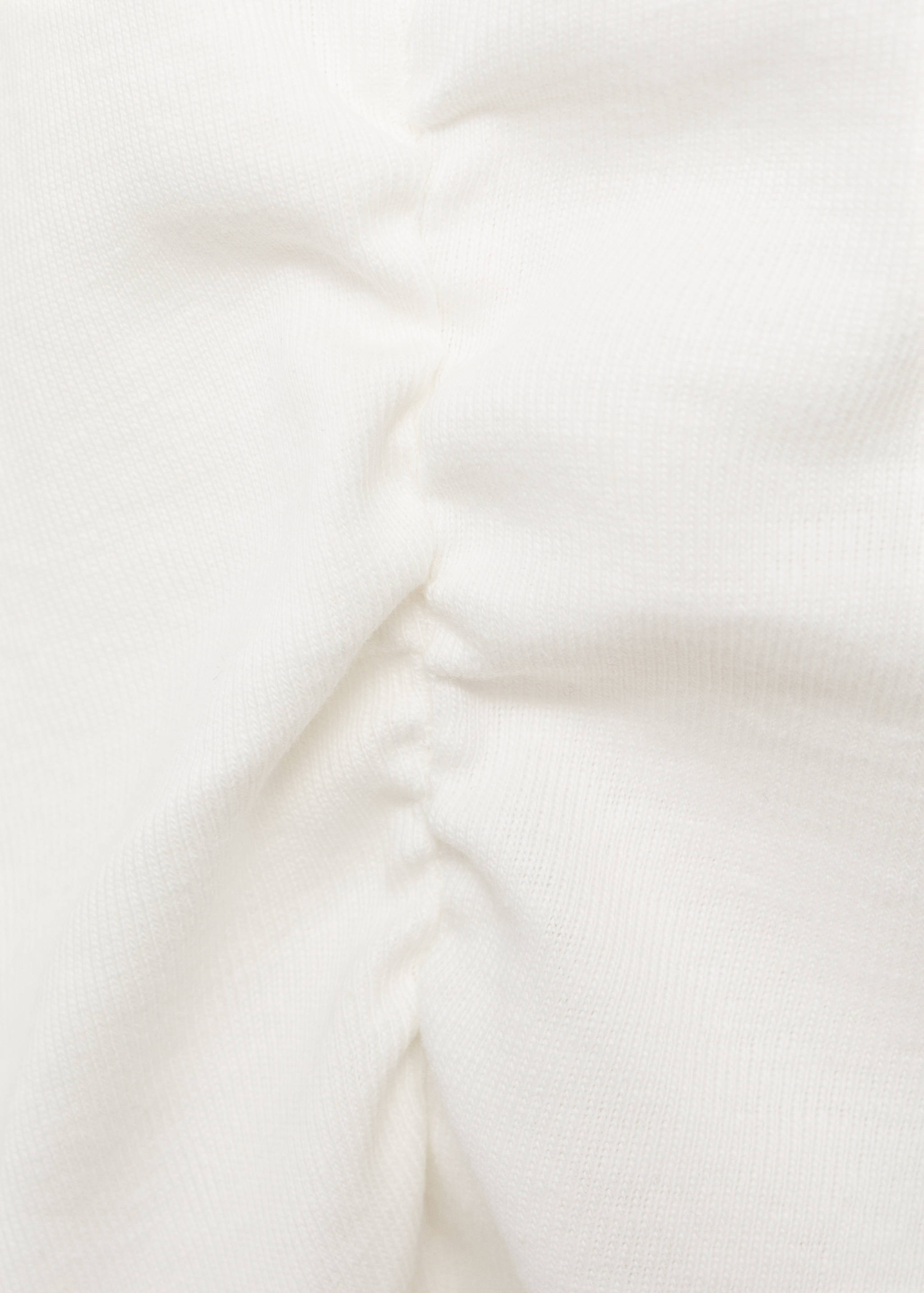 T-shirt froncé coton - Détail de l'article 0