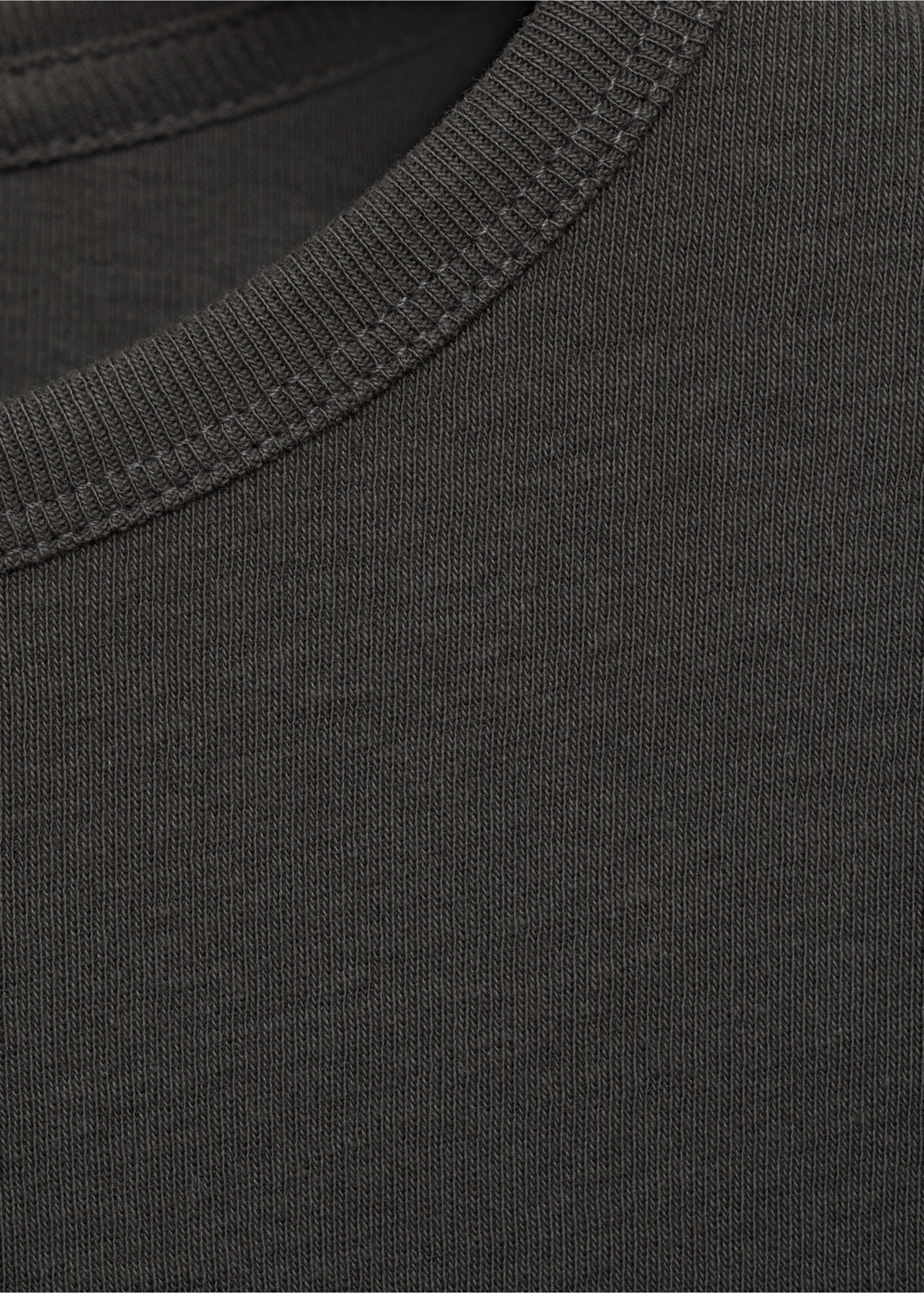 Camiseta algodón fruncido - Detalle del artículo 0, Gris antracita. Ref: 17085791-00.