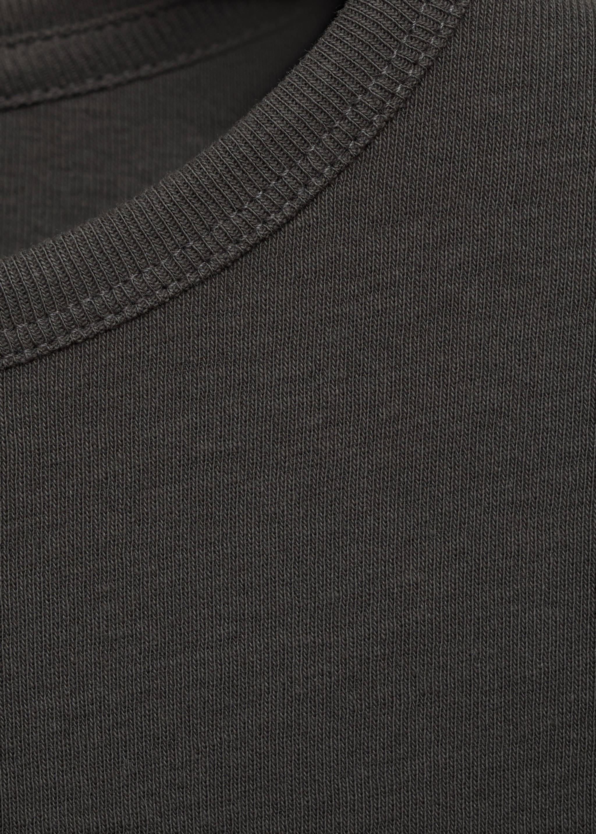 Gathered cotton t-shirt - Details of the article 0