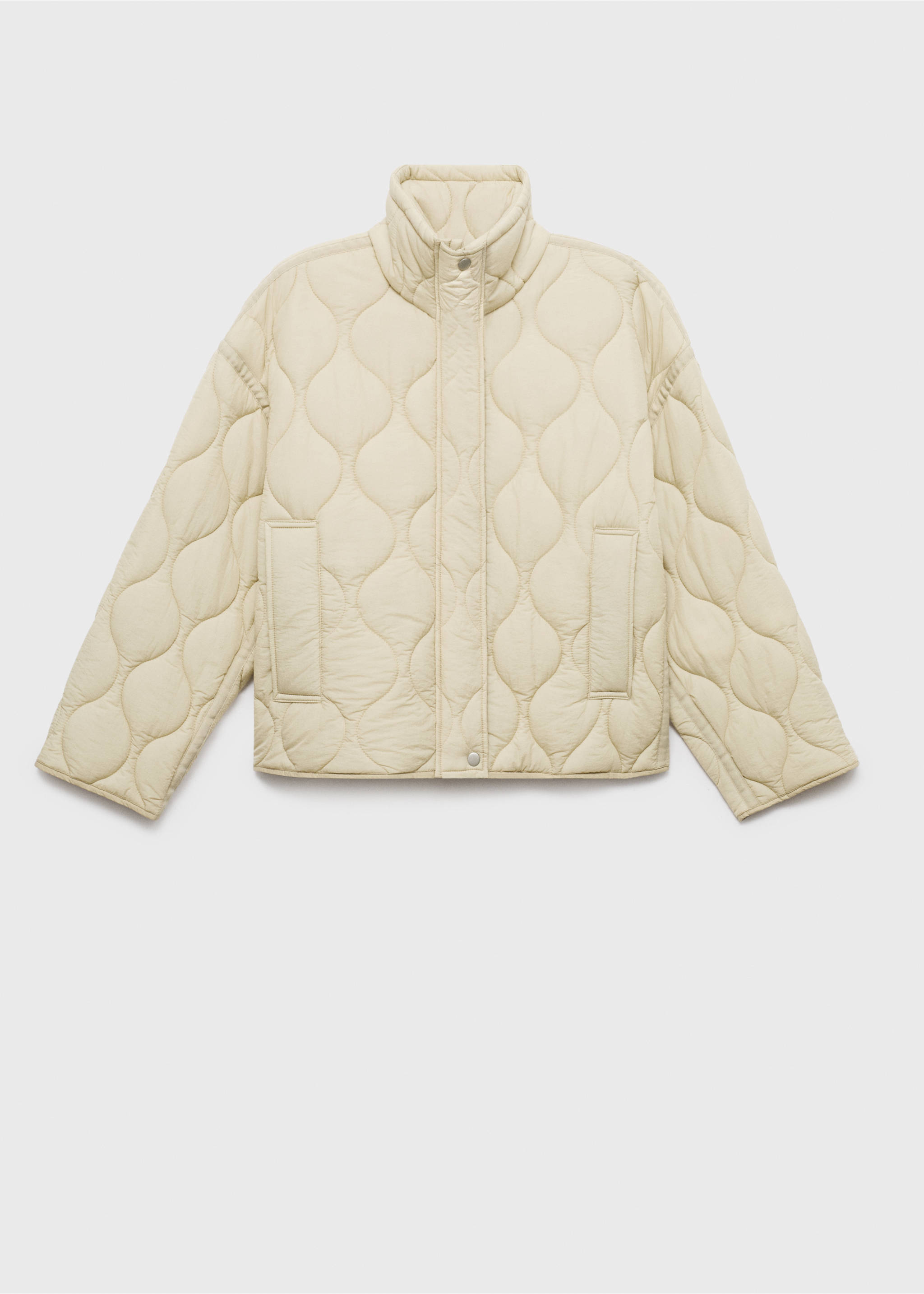Anorak acolchado oversize - Artículo sin modelo, Blanco marfil. Ref: 17085794-00.