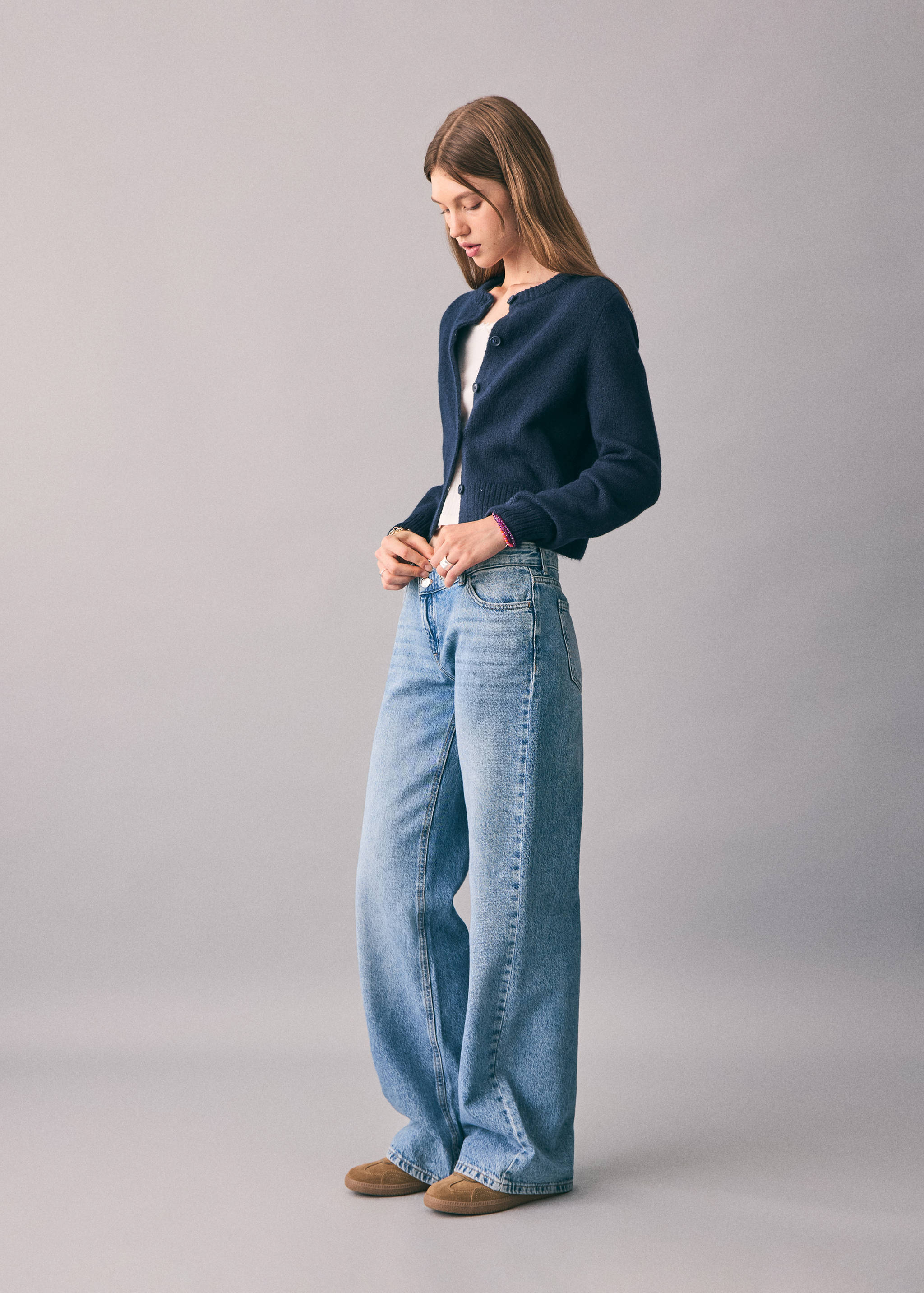 Cross-waist jeans - Medium plane