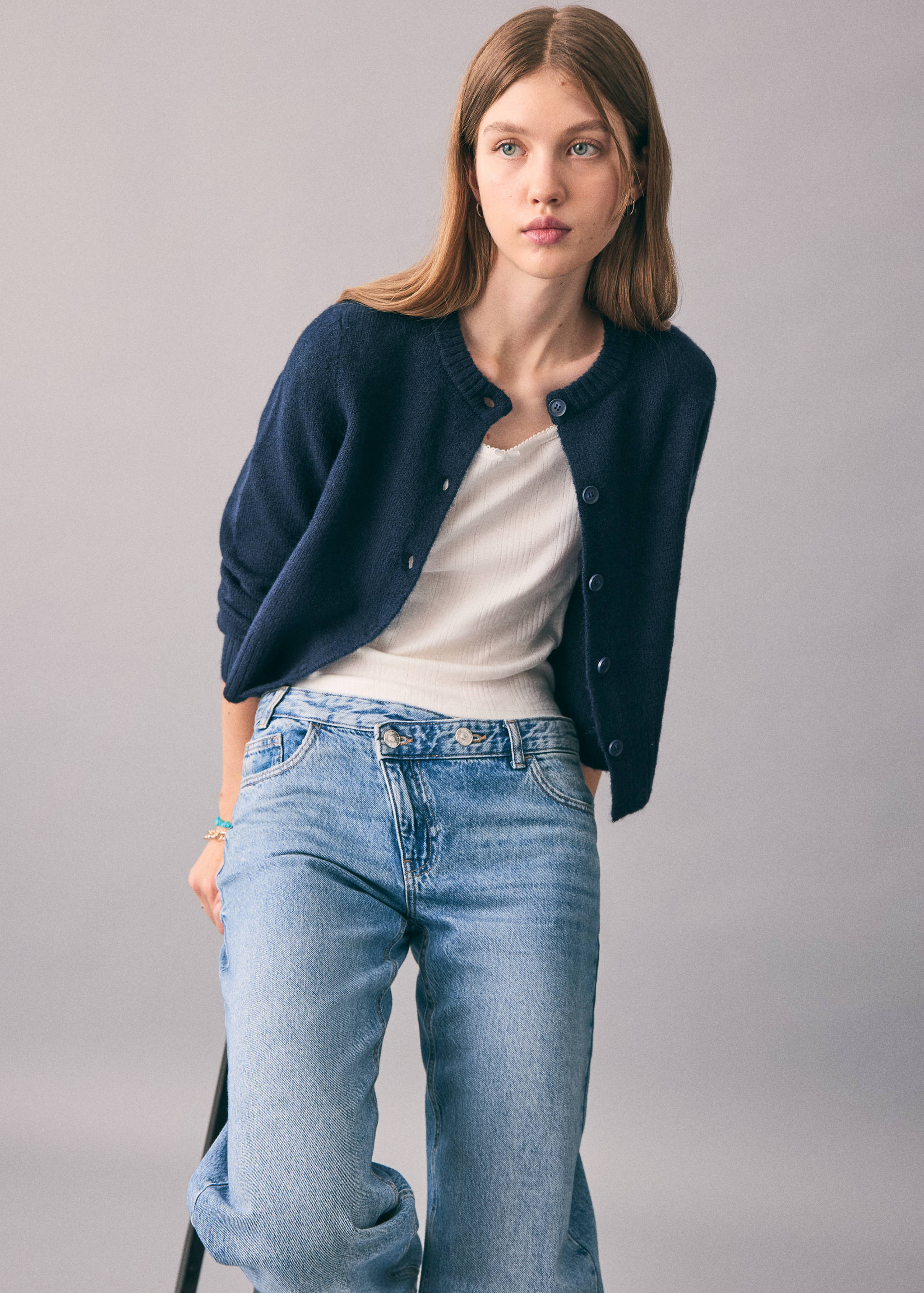 Cross-waist jeans - Details of the article 2