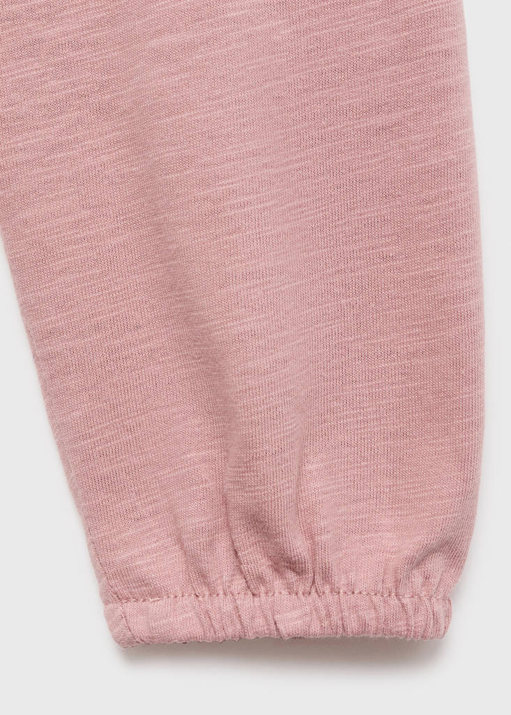 Ruffles ruched T-shirt — Pale Pink