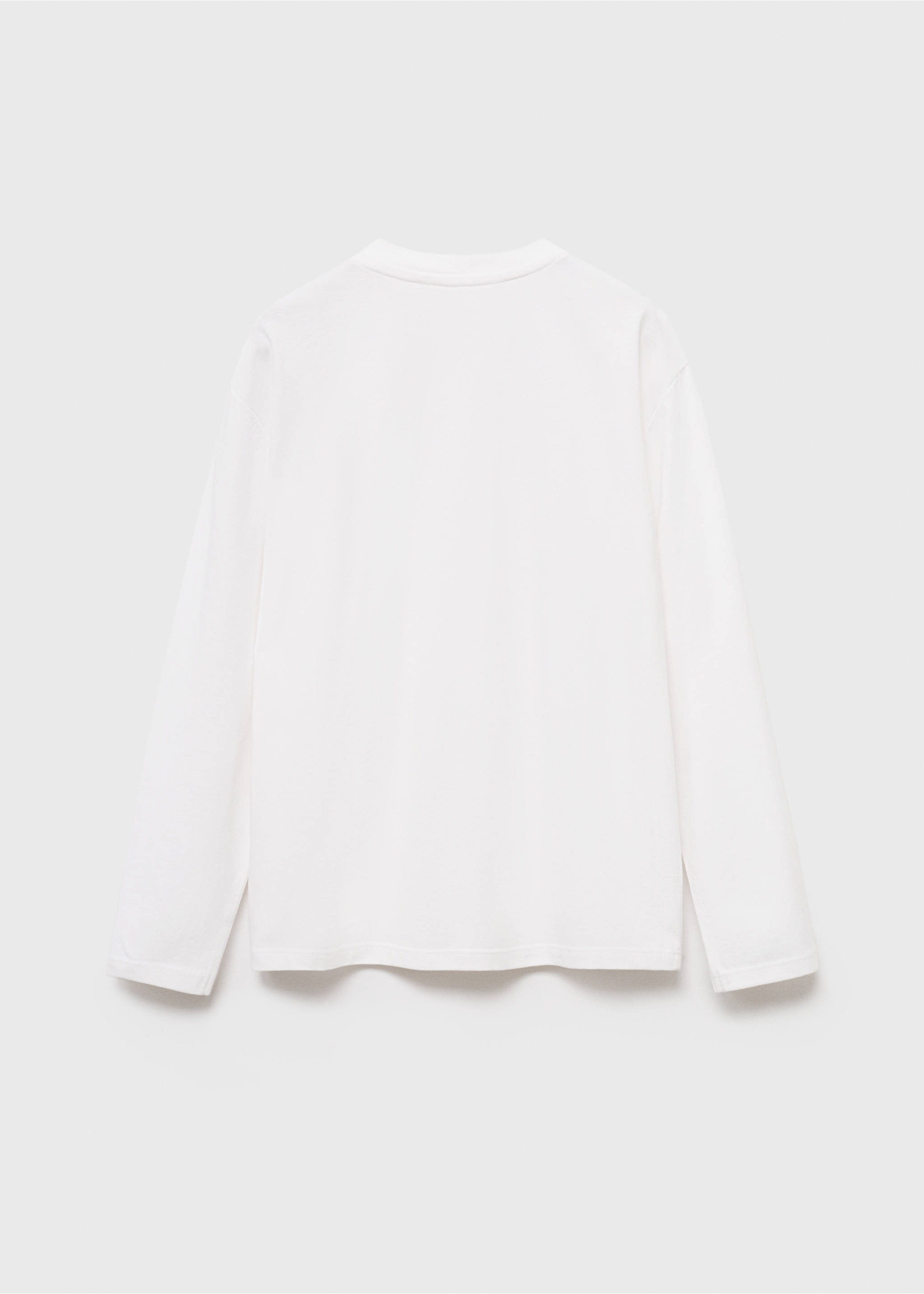 Buttoned cotton T-shirt - Reverse of the article, Off White. Ref: 17085797-00.