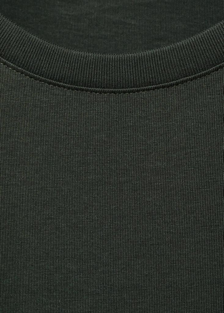 Printed cotton-blend T-shirt — Green