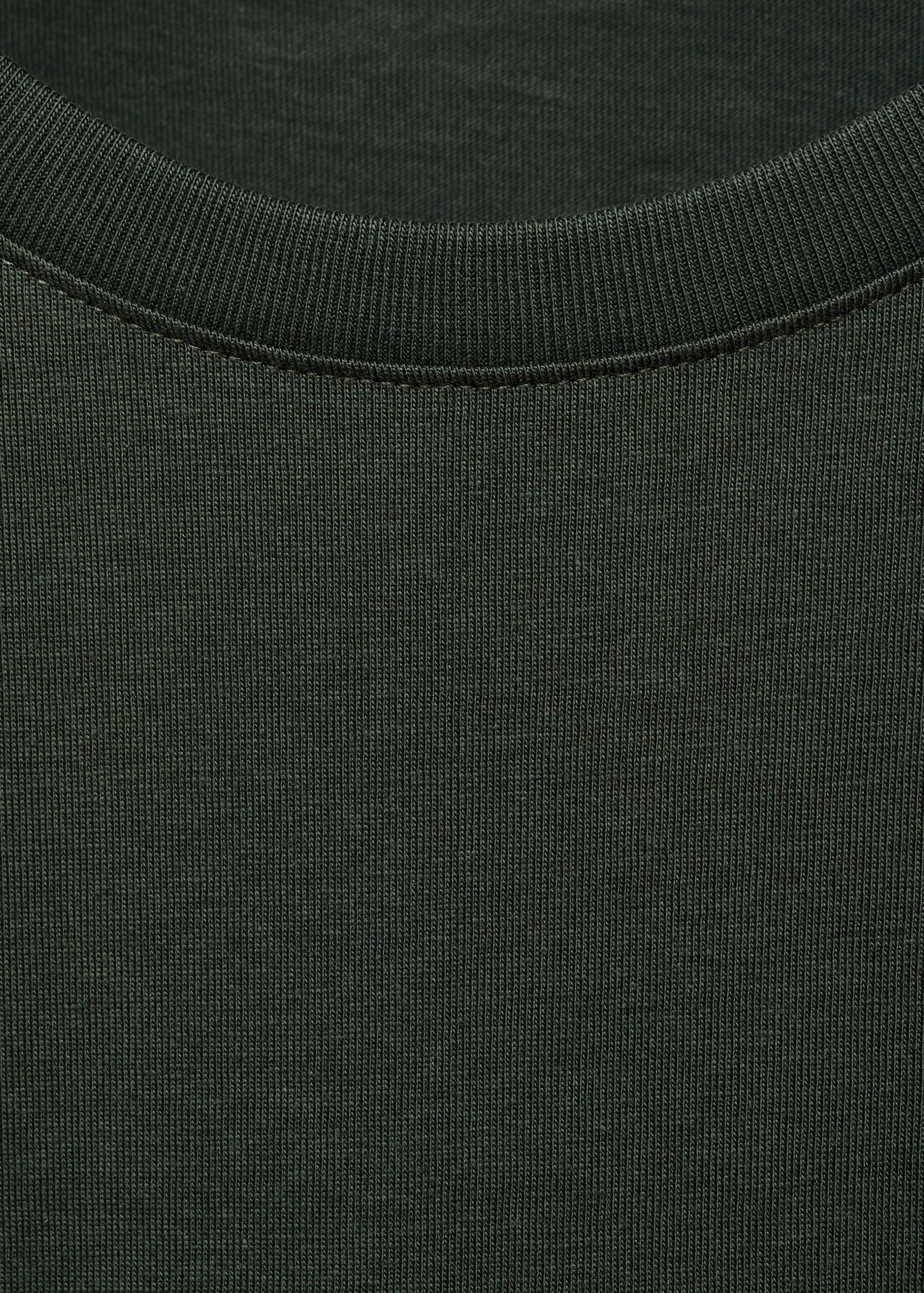 Хлопковая футболка с принтом - Деталь изделия 8