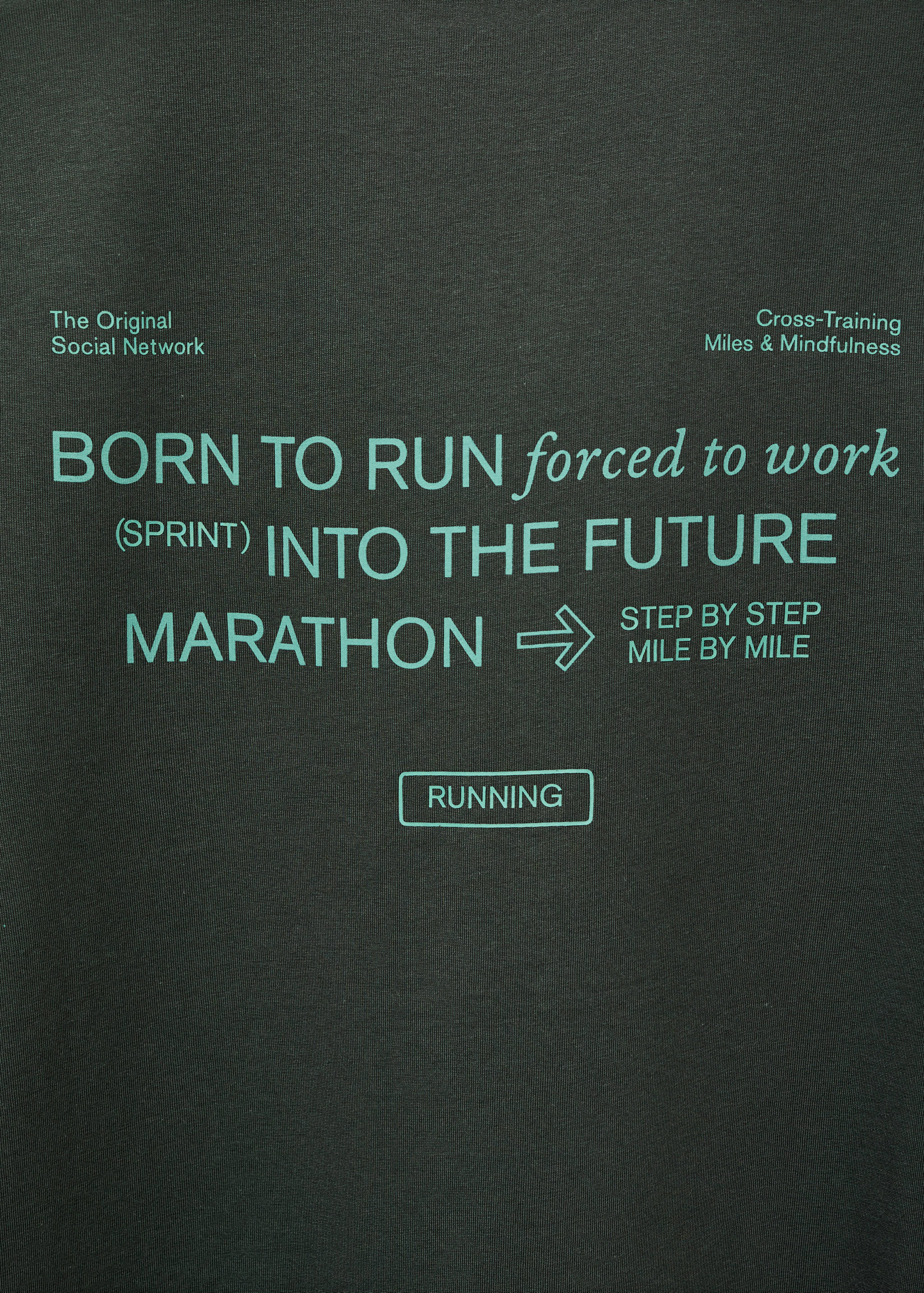 Хлопковая футболка с принтом - Деталь изделия 0