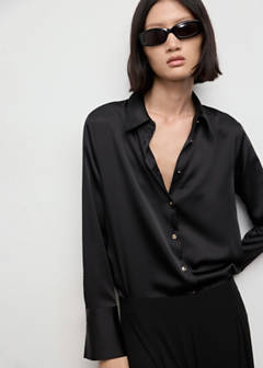 Shirt with abstract print — Black 1