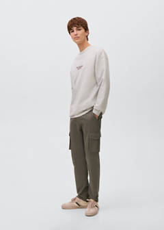 Printed cotton sweatshirt — Medium Heather Grey 2