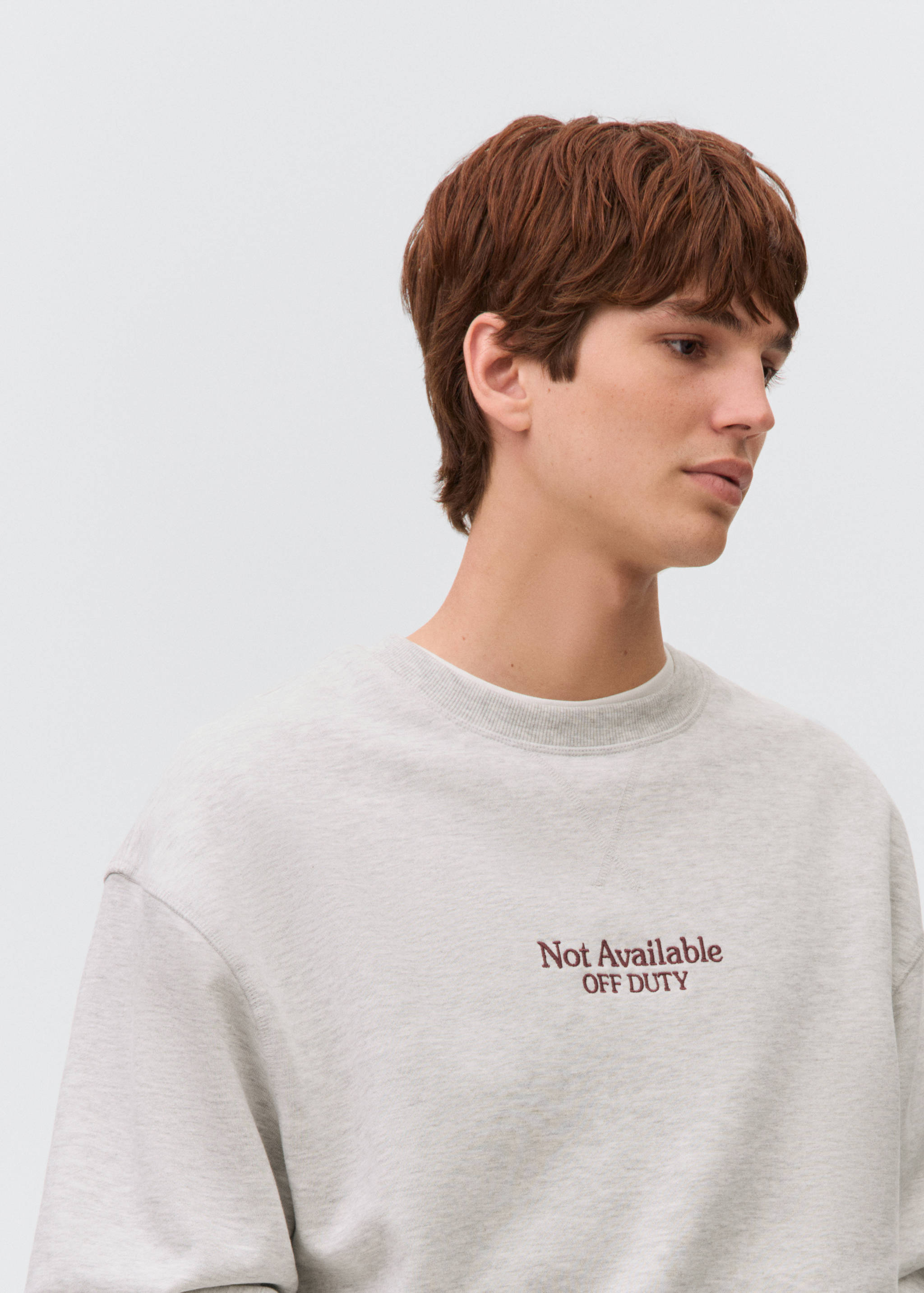 Принтованный свитшот из хлопка - Деталь изделия 1