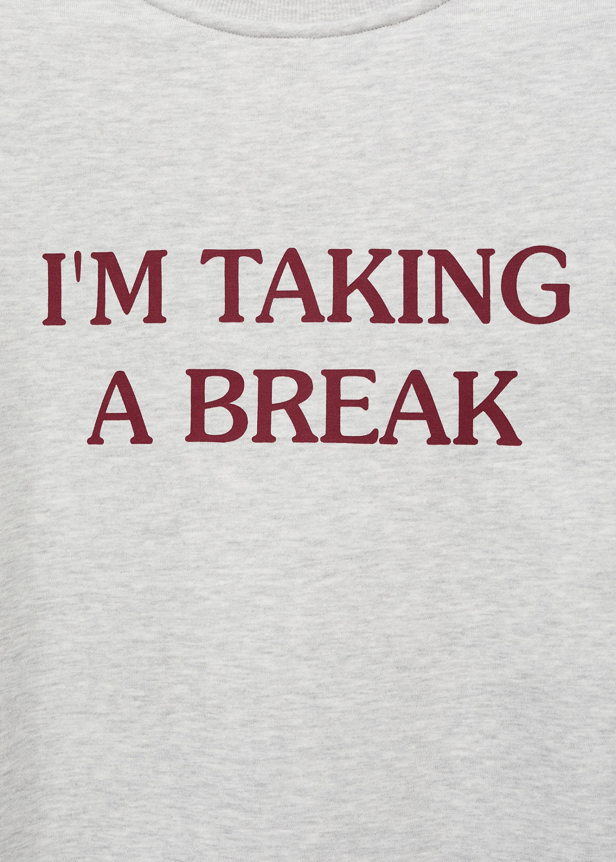 Printed cotton sweatshirt — Medium Heather Grey