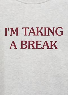 Printed cotton sweatshirt — Medium Heather Grey 5