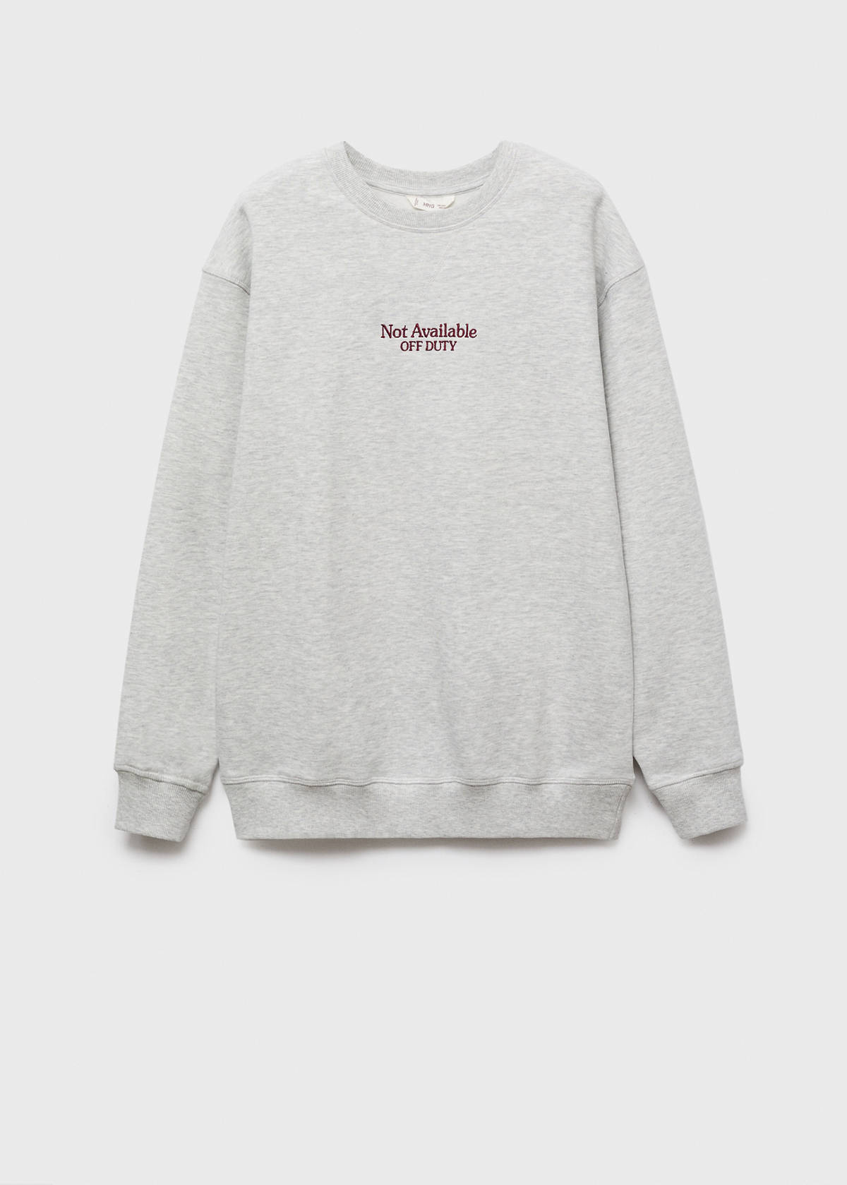 Printed cotton sweatshirt — Medium Heather Grey