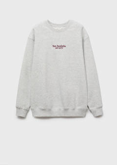 Printed cotton sweatshirt — Medium Heather Grey 3