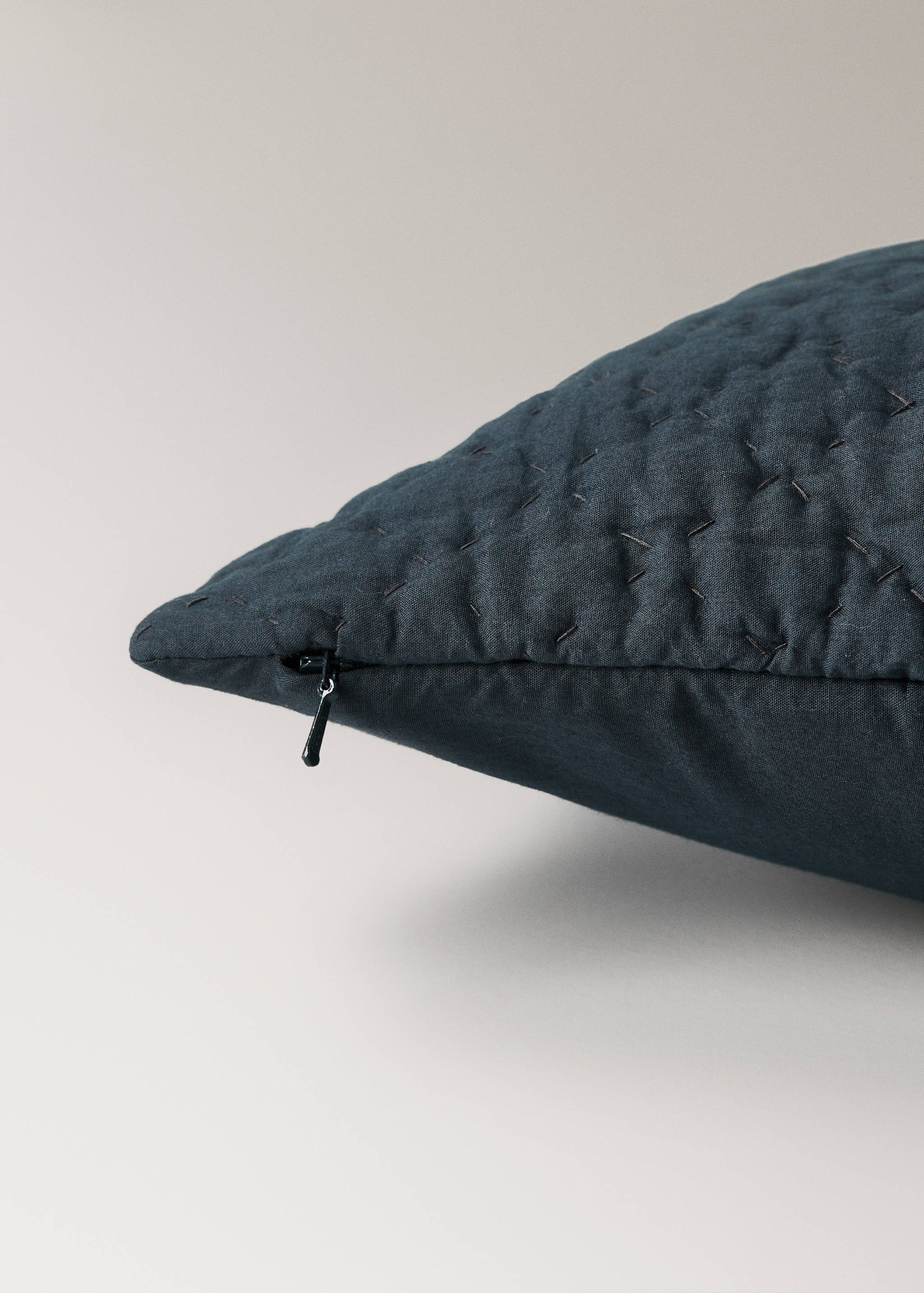 Handgesteppter Kissenbezug aus Baumwolle für Kinderbett, 30 x 40 cm - Detail des Artikels 2