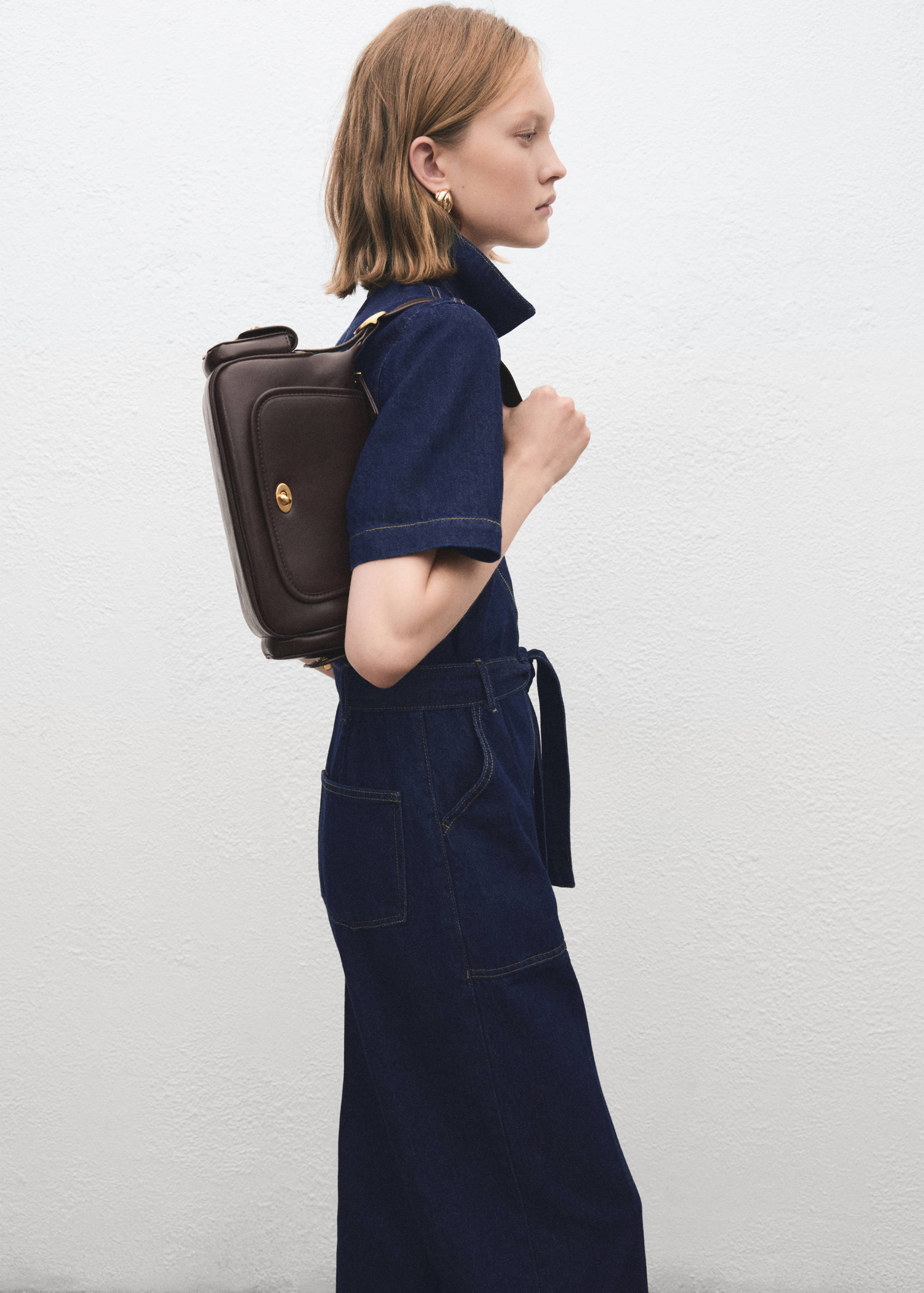 Belt denim jumpsuit - Details of the article 2