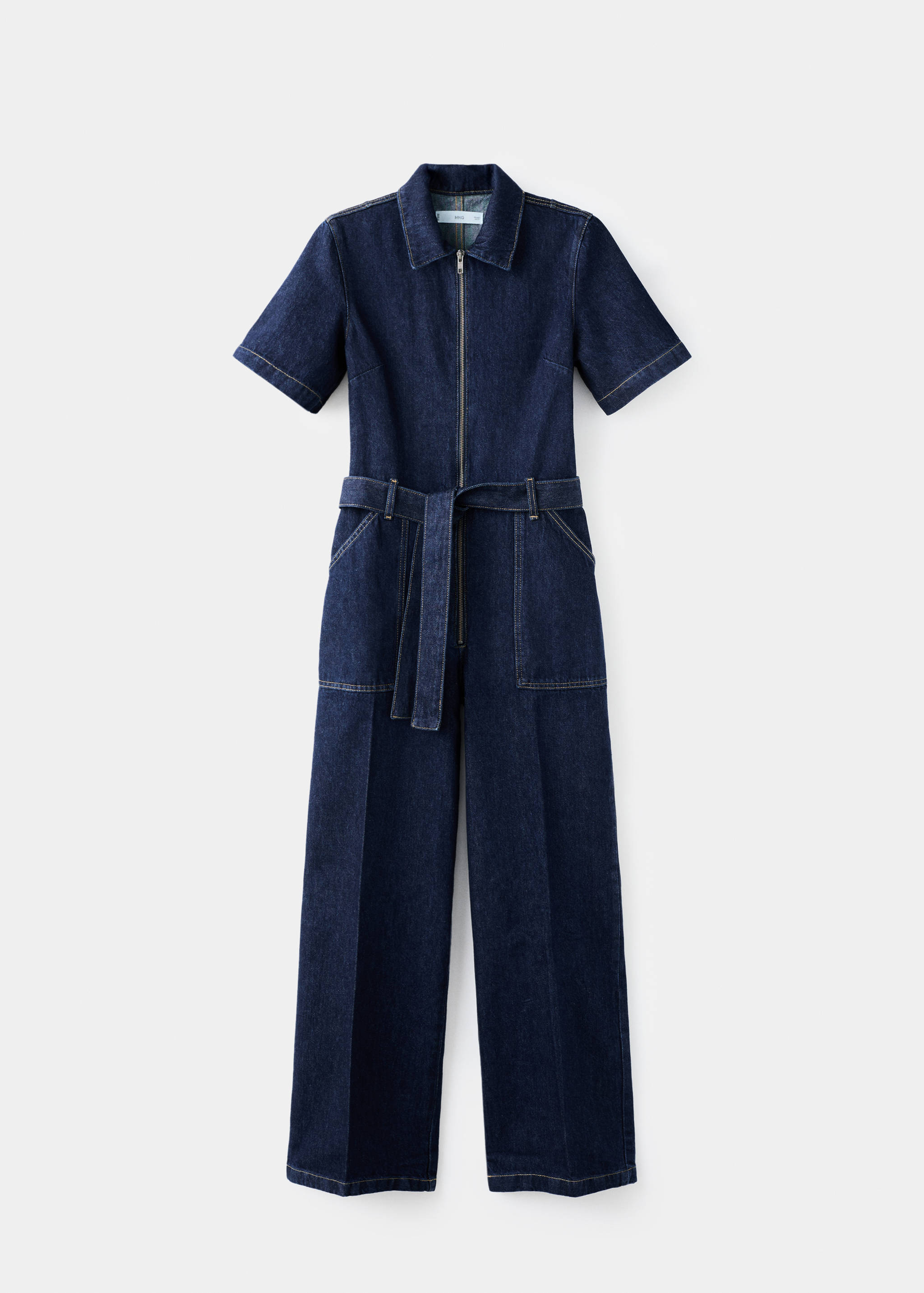 Belt denim jumpsuit - Article without model
