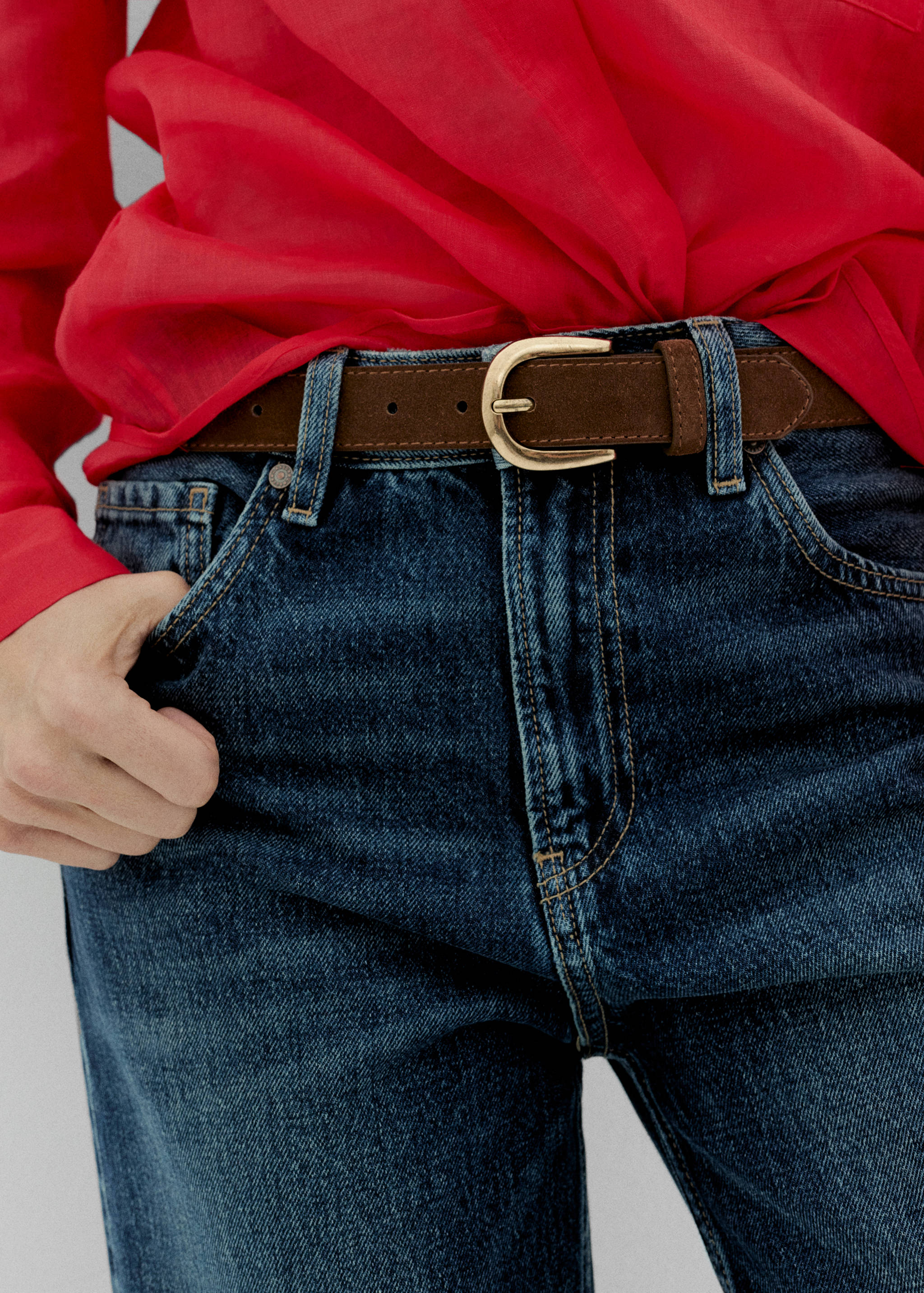 Suede belt - General plane