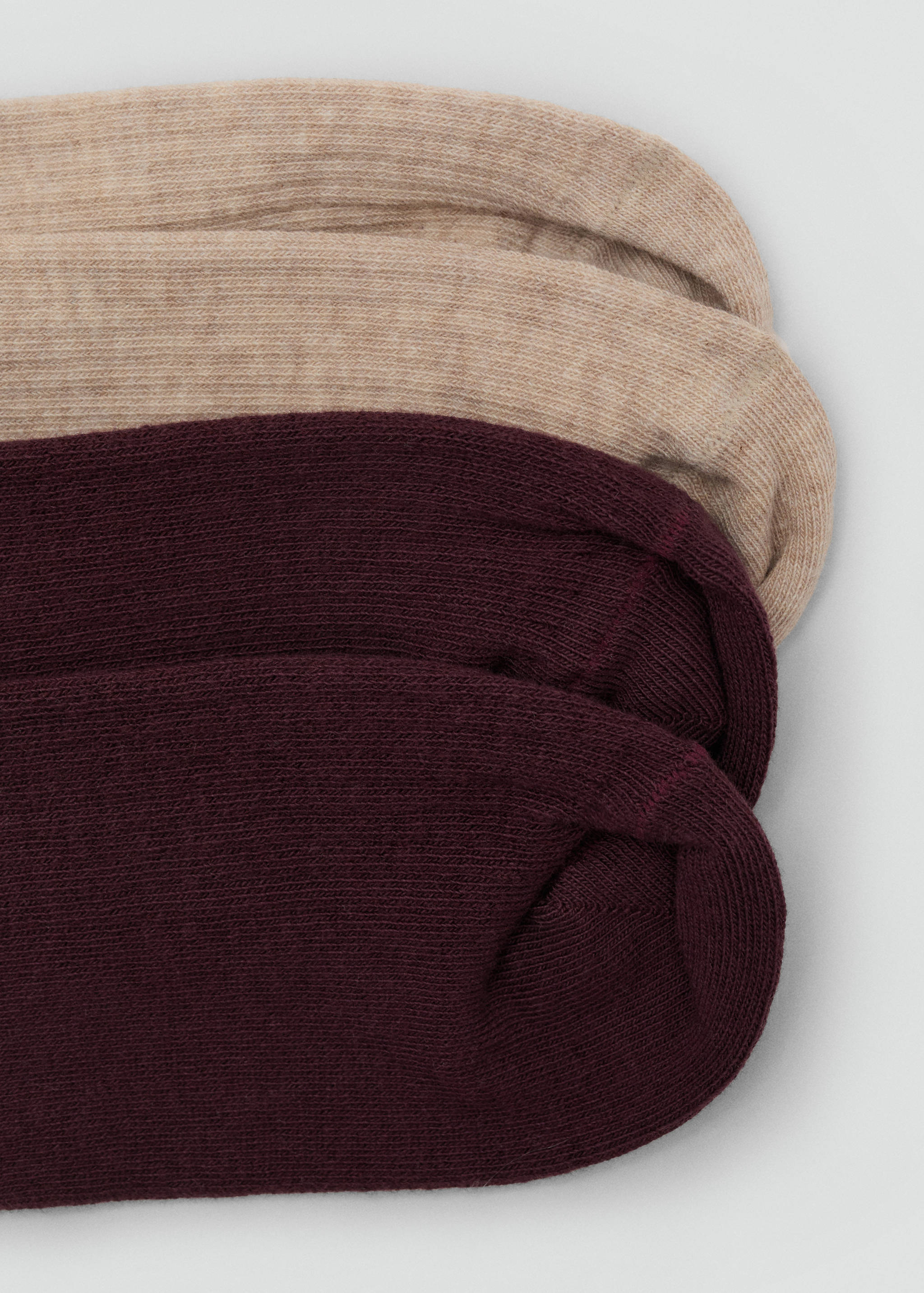 Pack of 2 ribbed cotton socks - Details of the article 1