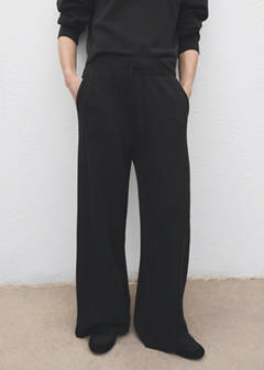 Drawstring jogger trousers — Black 1